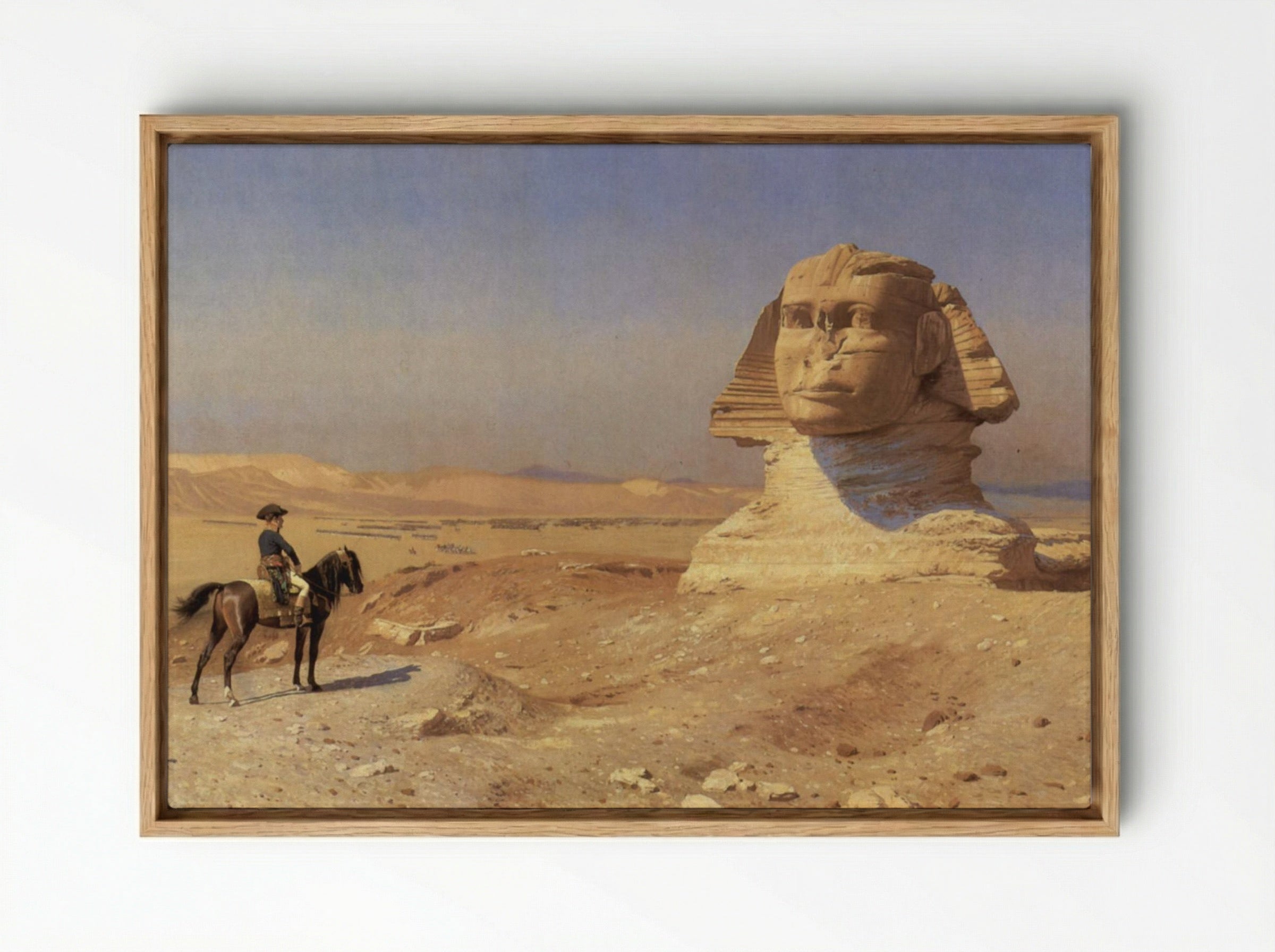 Bonaparte Before the Sphinx - Jean-Léon Gérôme - Framed Canvas Wood