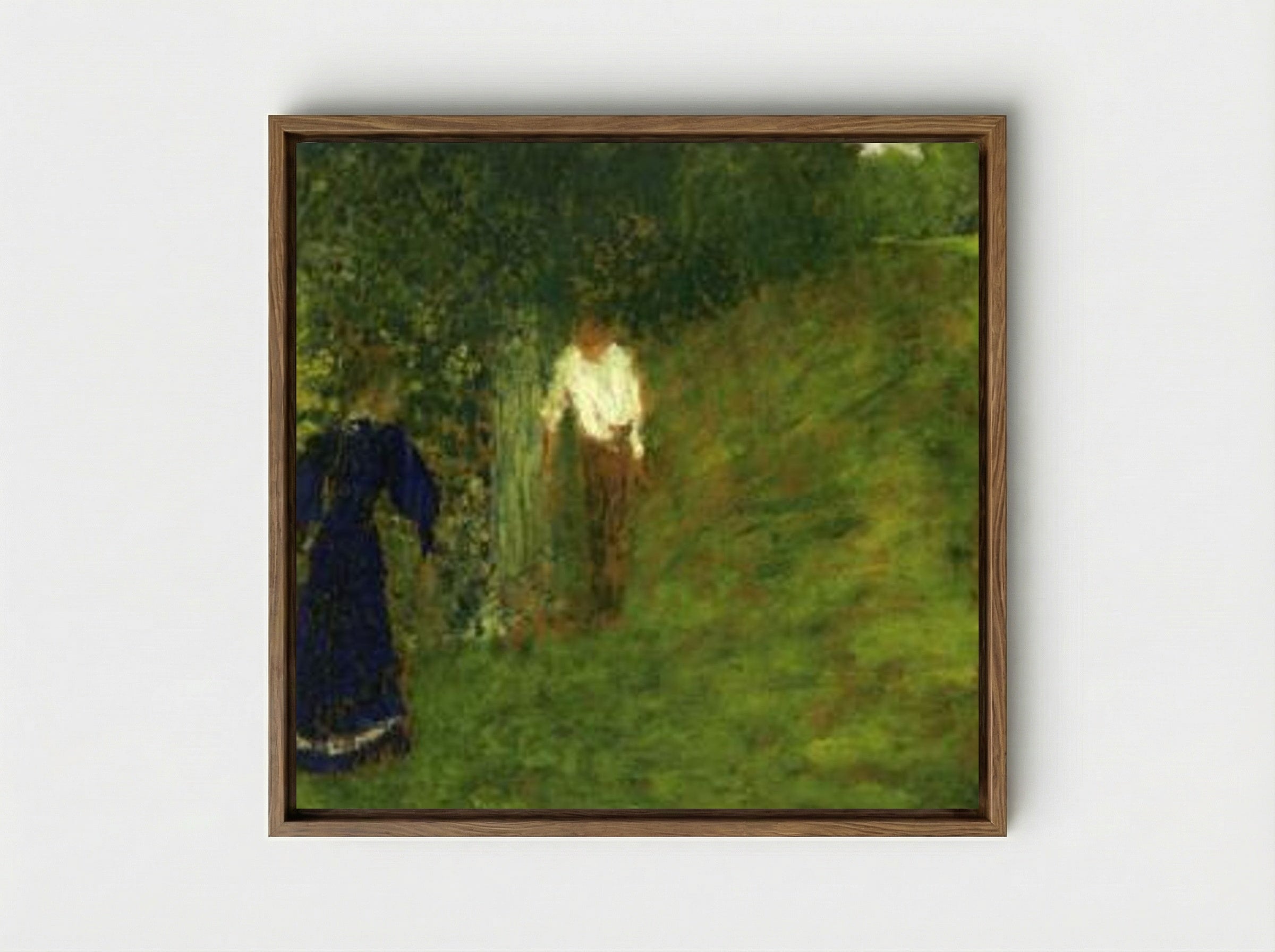 Man and Woman beneath a Tree - Édouard Vuillard - Framed Canvas Wood