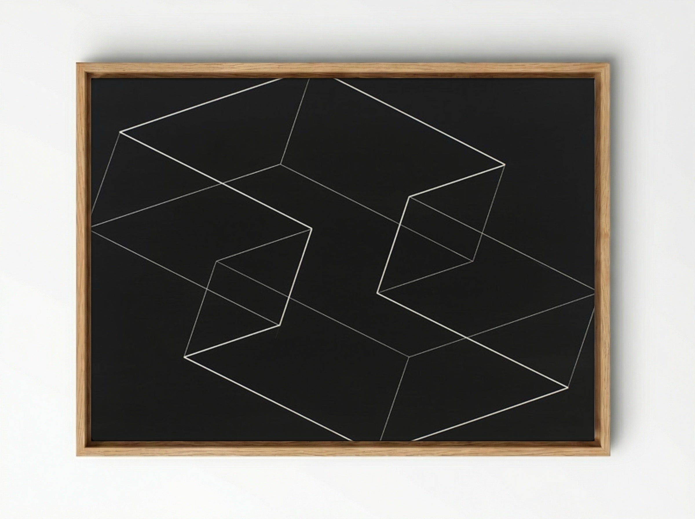 M 5 - Josef Albers - Framed Canvas Wood