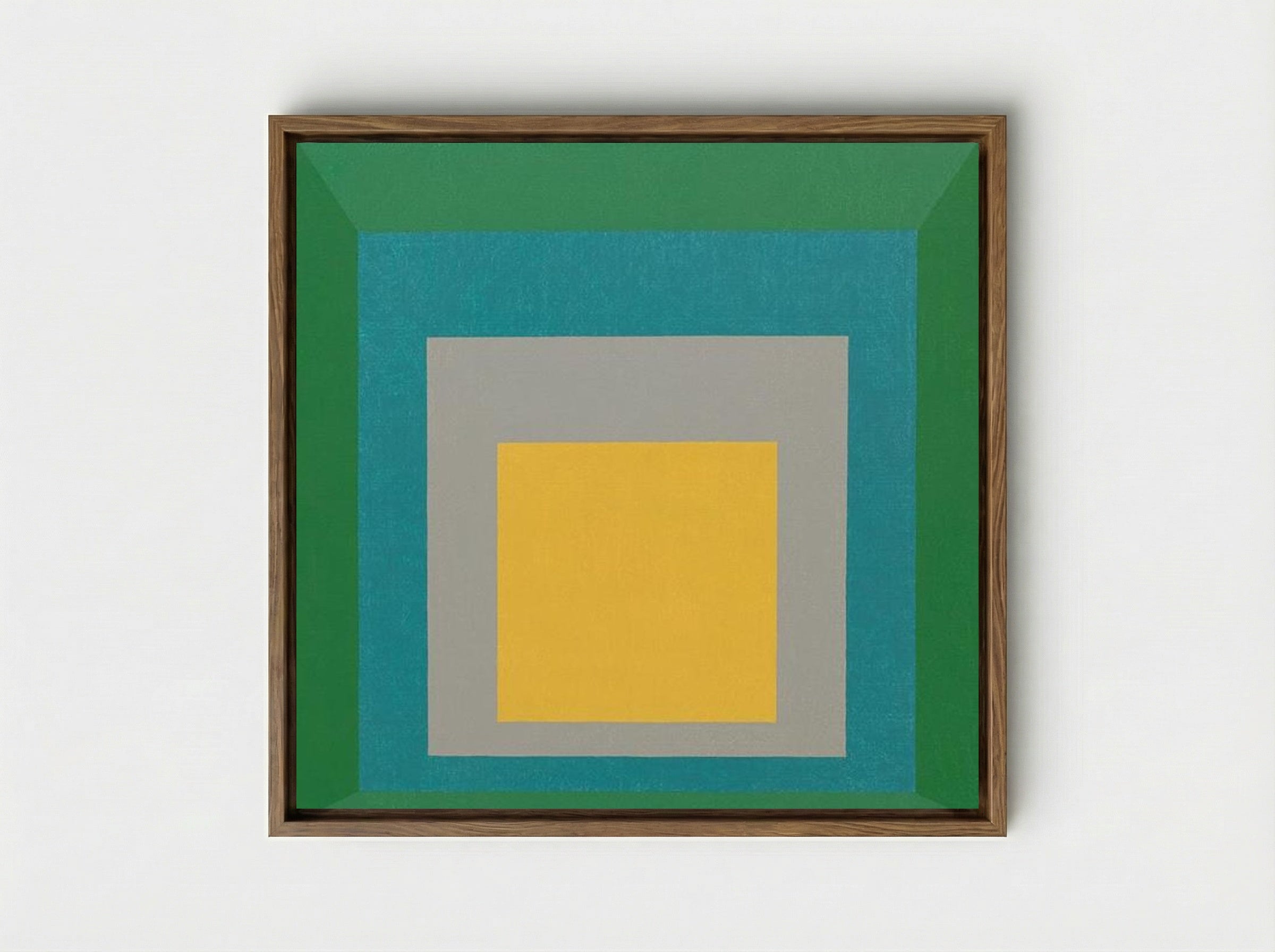 Homage to the Square: Apparition - Josef Albers - Framed Canvas Wood