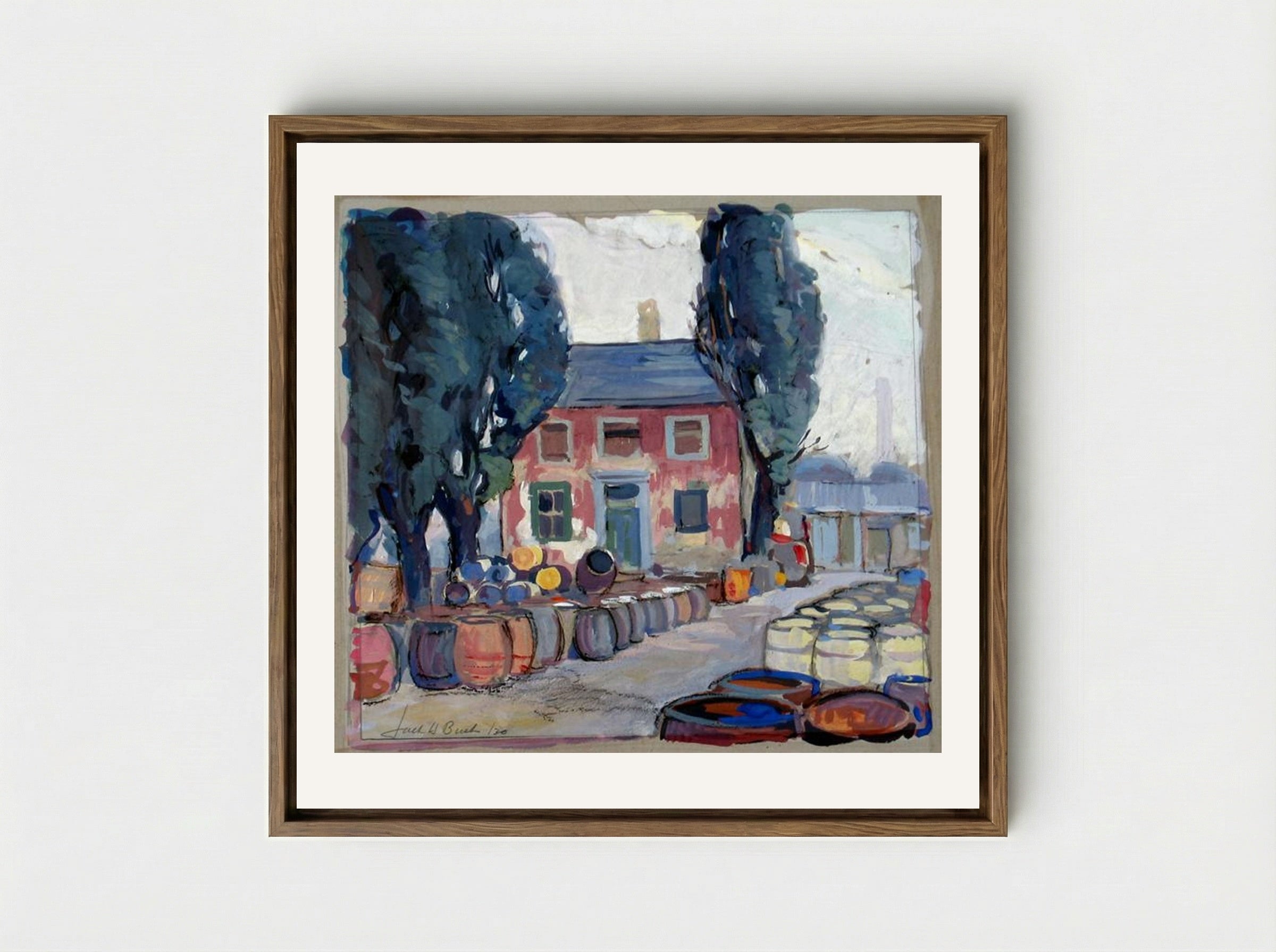 King Street West, Toronto - Jack Bush - Framed Canvas Wood