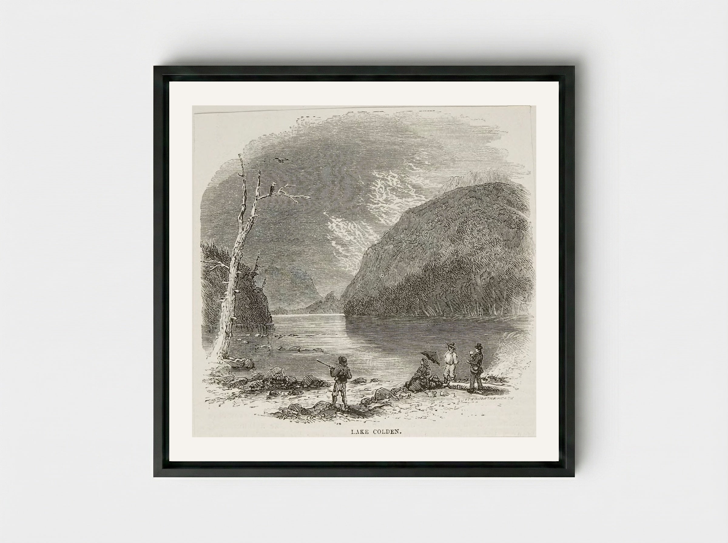 Lake Colden - Butterworth and Heath - Framed Canvas Black