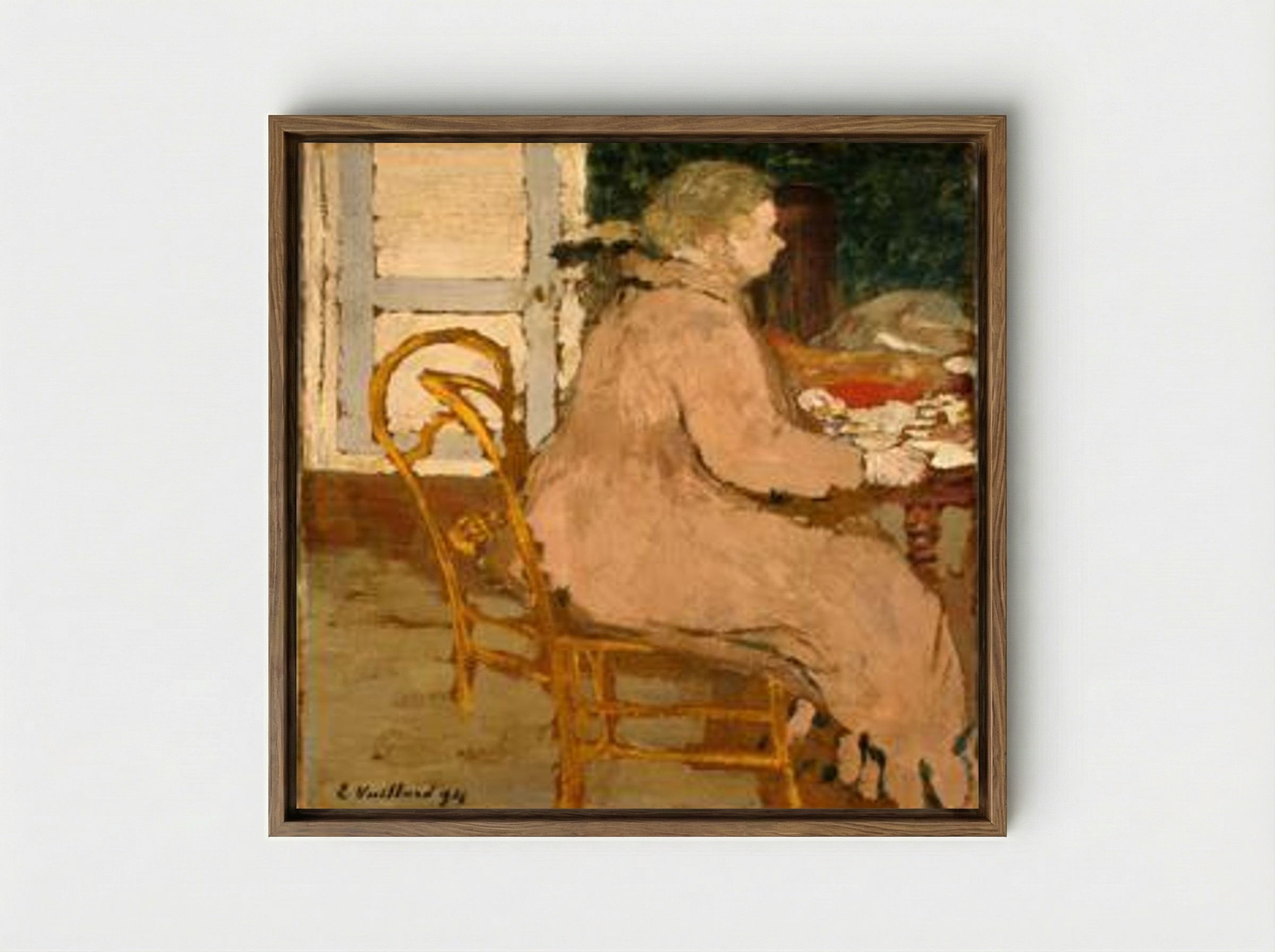 Breakfast - Édouard Vuillard - Framed Canvas Wood