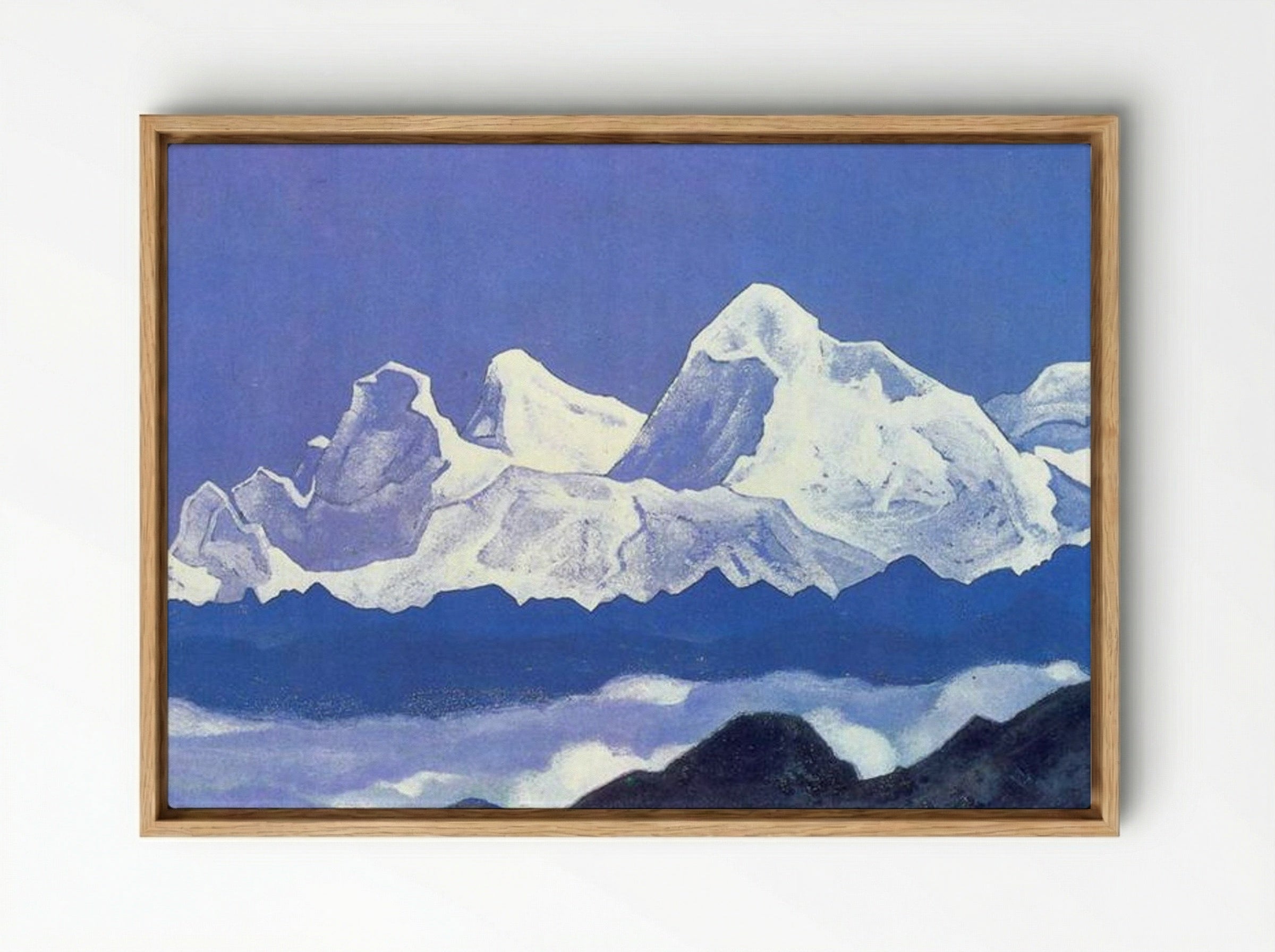 Everest - Nicholas Roerich - Framed Canvas Wood
