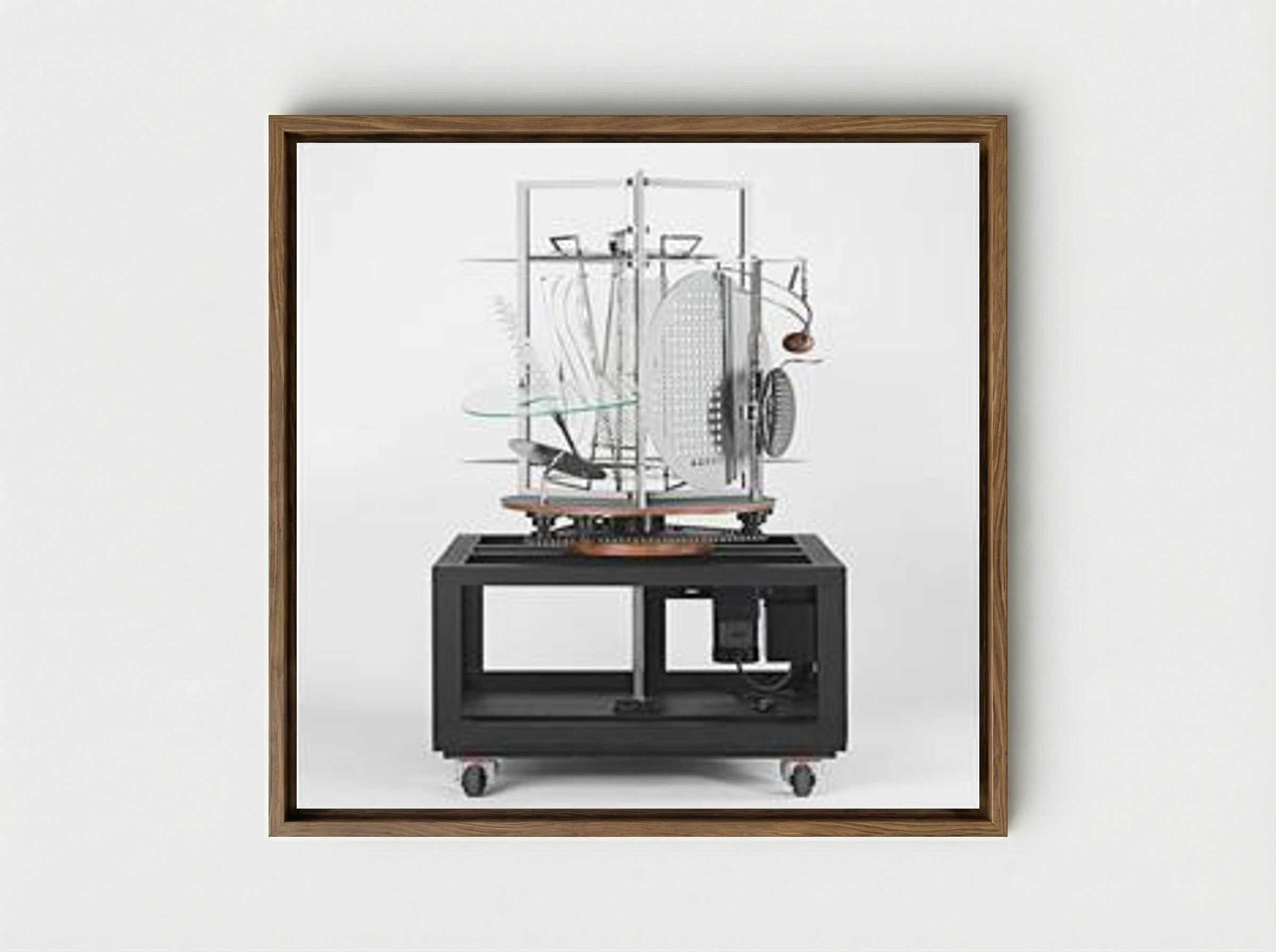 Light Prop for an Electric Stage (Light-Space Modulator) - László Moholy-Nagy - Framed Canvas Wood