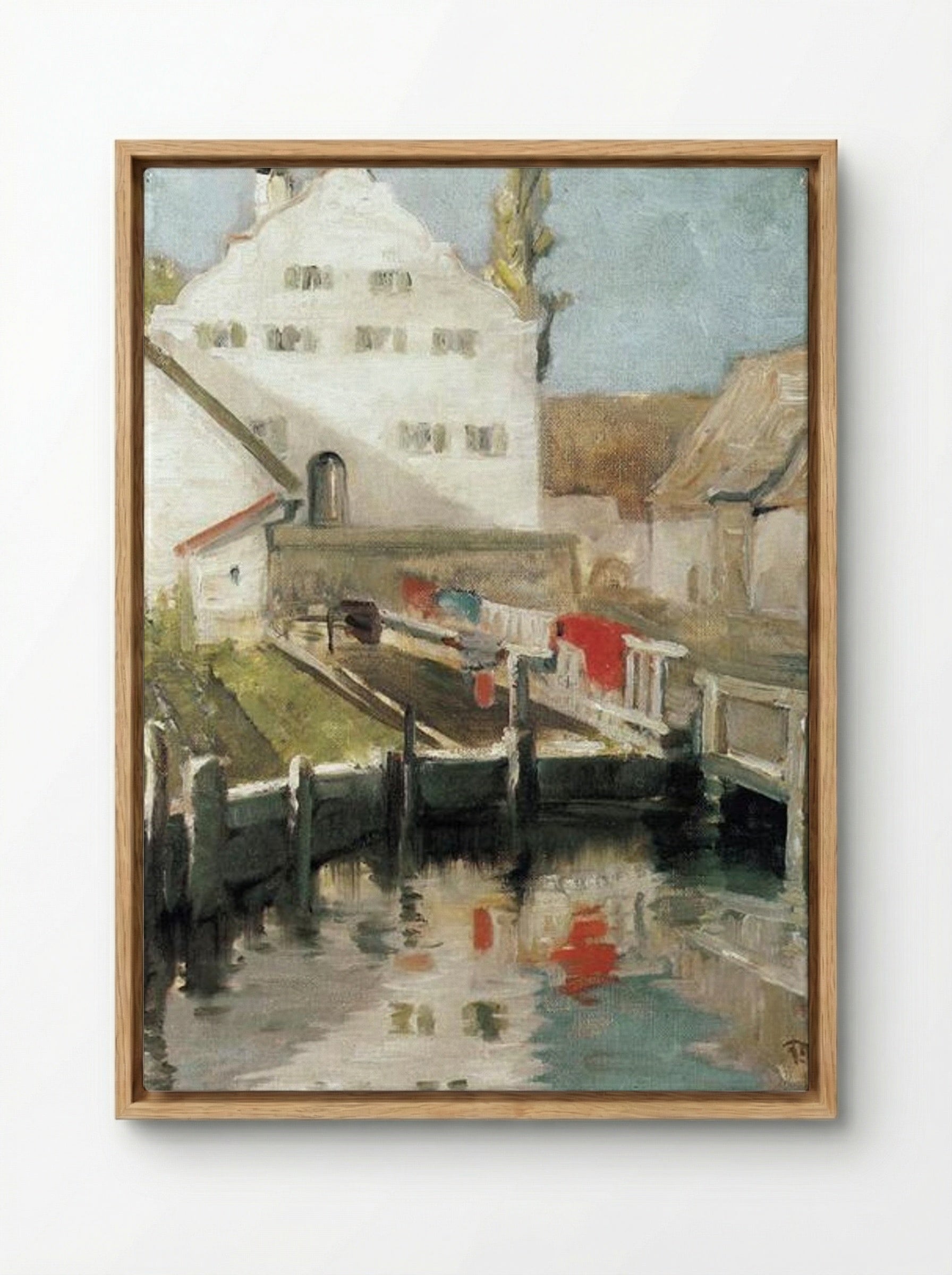 Indersdorf - Franz Marc - Framed Canvas Wood