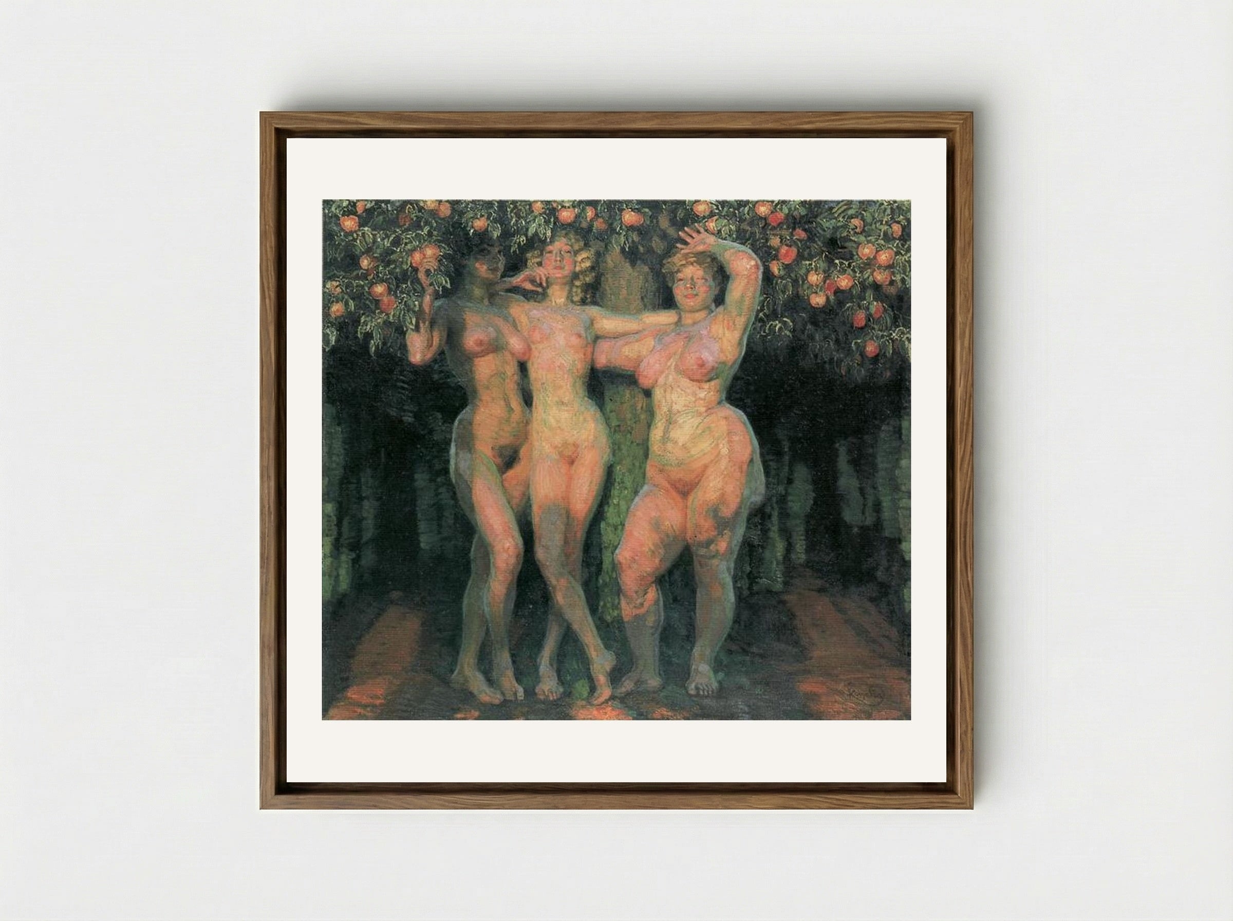 Autumn Sun, Three Goddesses - Frantisek Kupka - Framed Canvas Wood