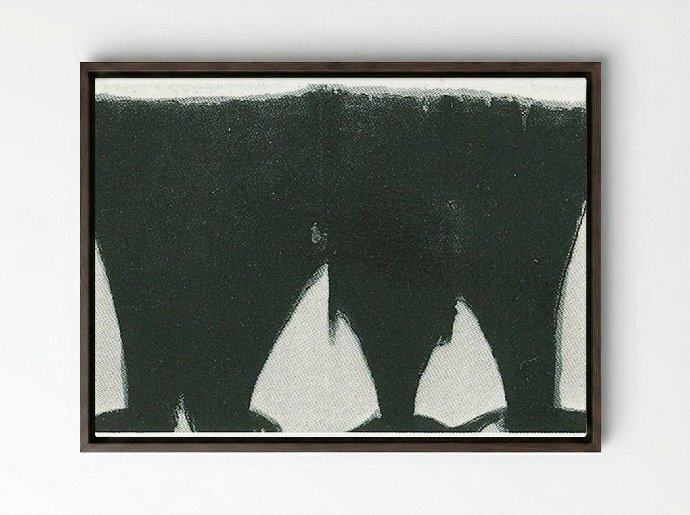 Dalet Aleph - Morris Louis - Framed Canvas Dark Wood