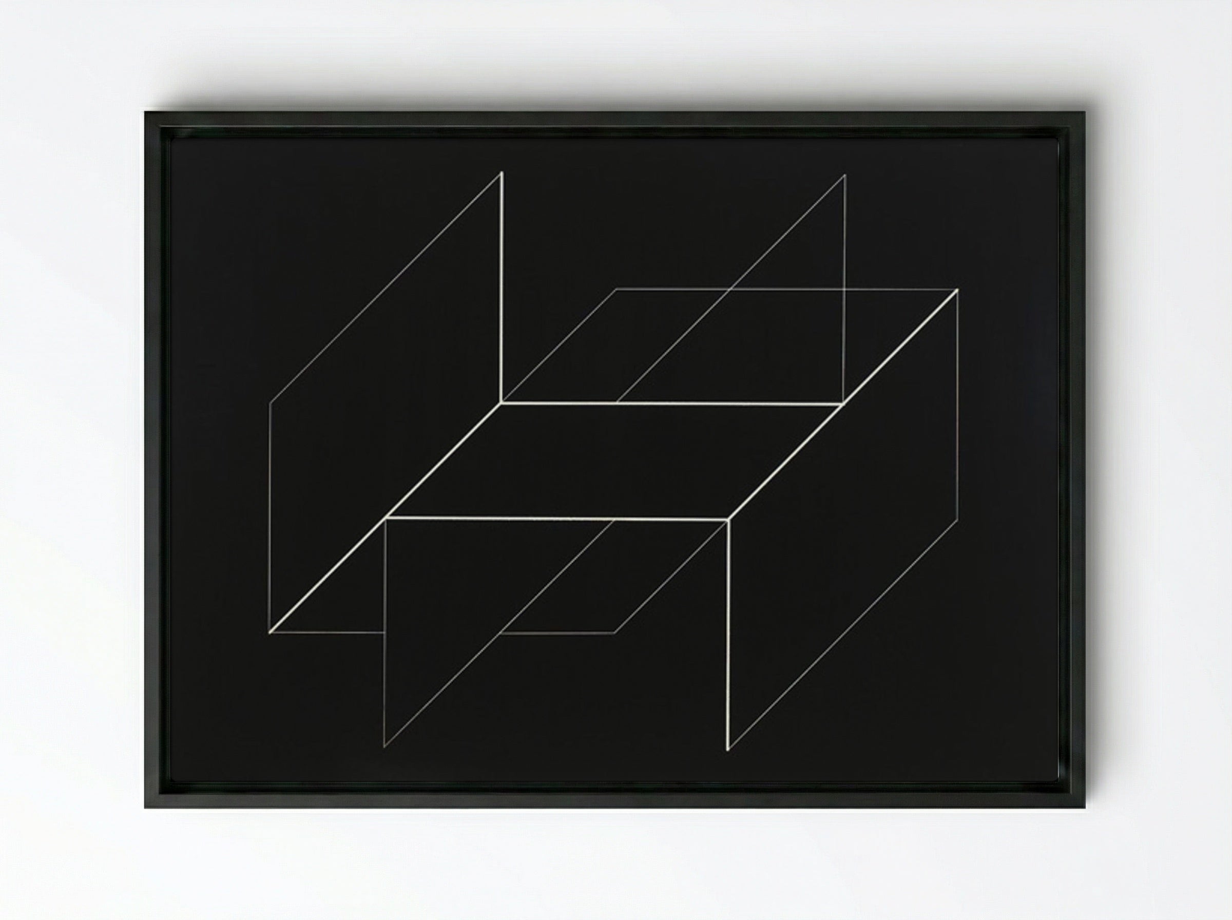 Structural Constellation - Josef Albers - Framed Canvas Black