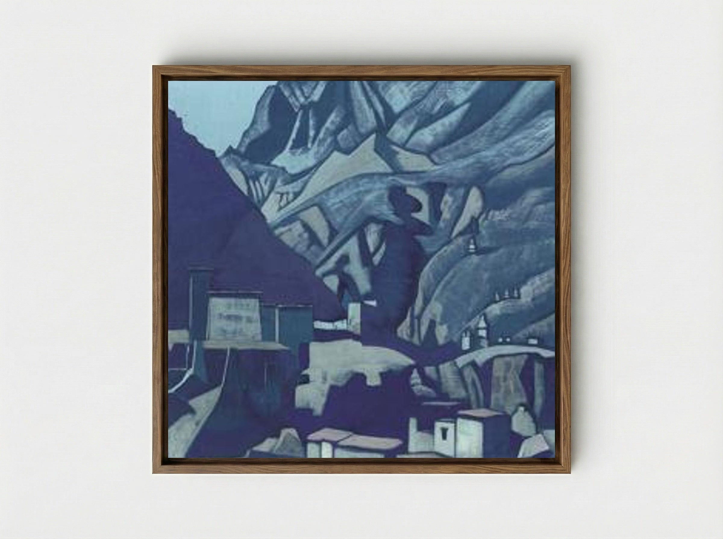 Sanctuaries and Citadels - Nicholas Roerich - Framed Canvas Wood