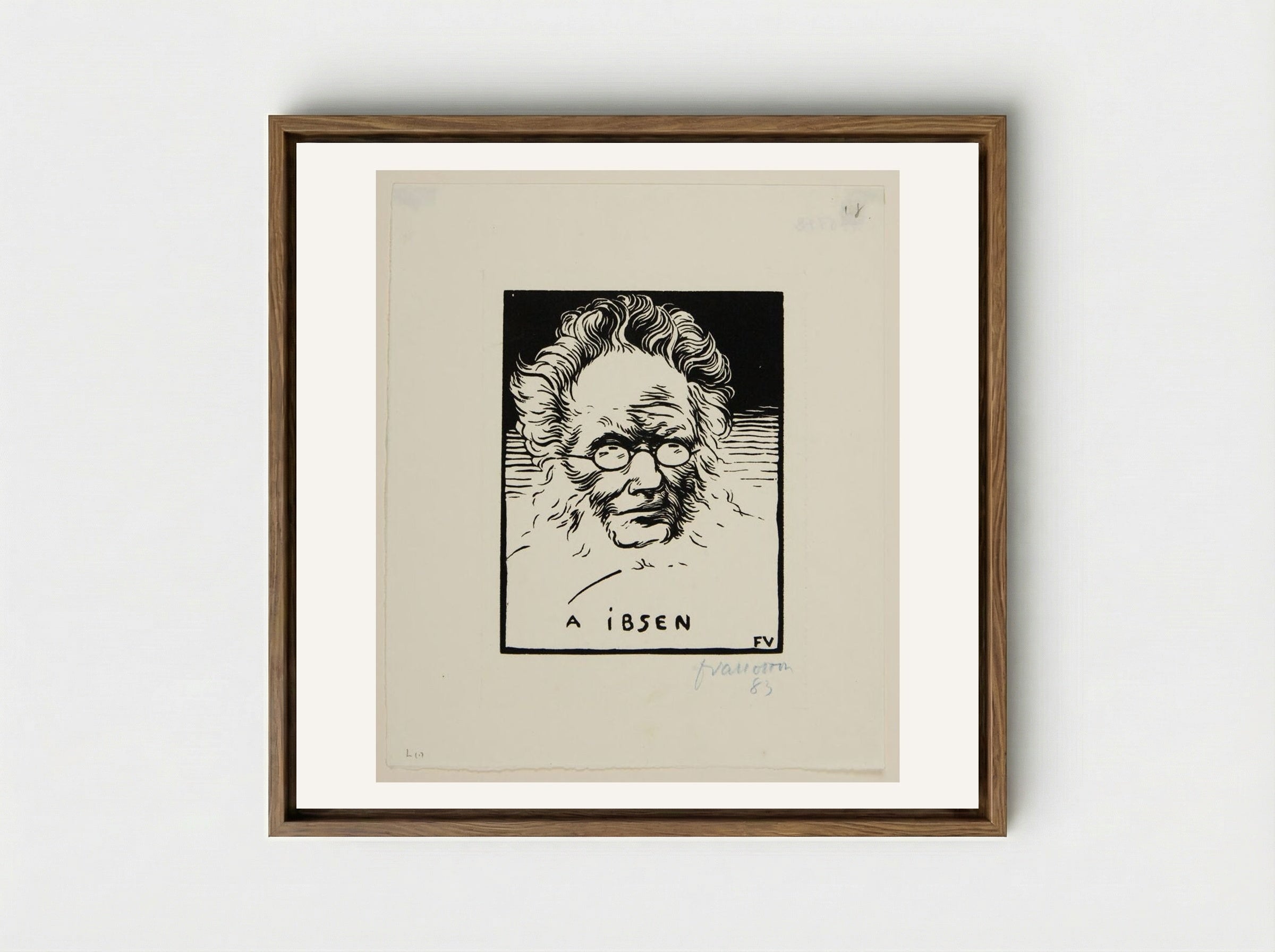 Ibsen - Félix Vallotton - Framed Canvas Wood