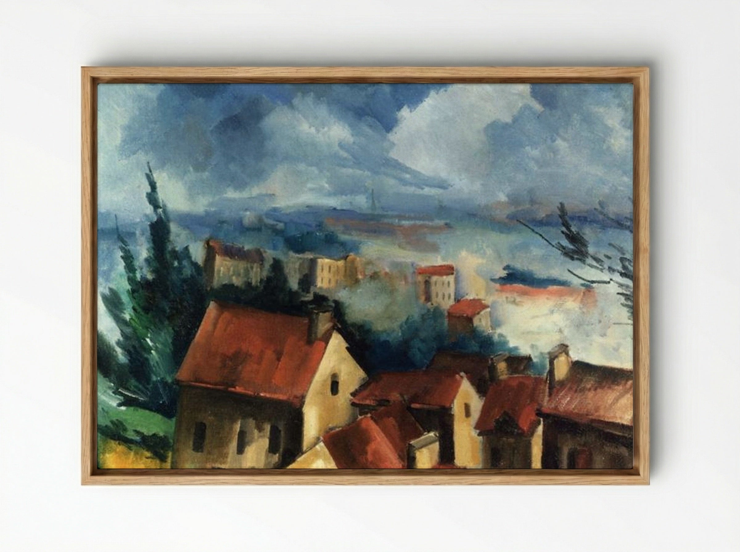 Beauce Landscape - Maurice de Vlaminck - Framed Canvas Wood