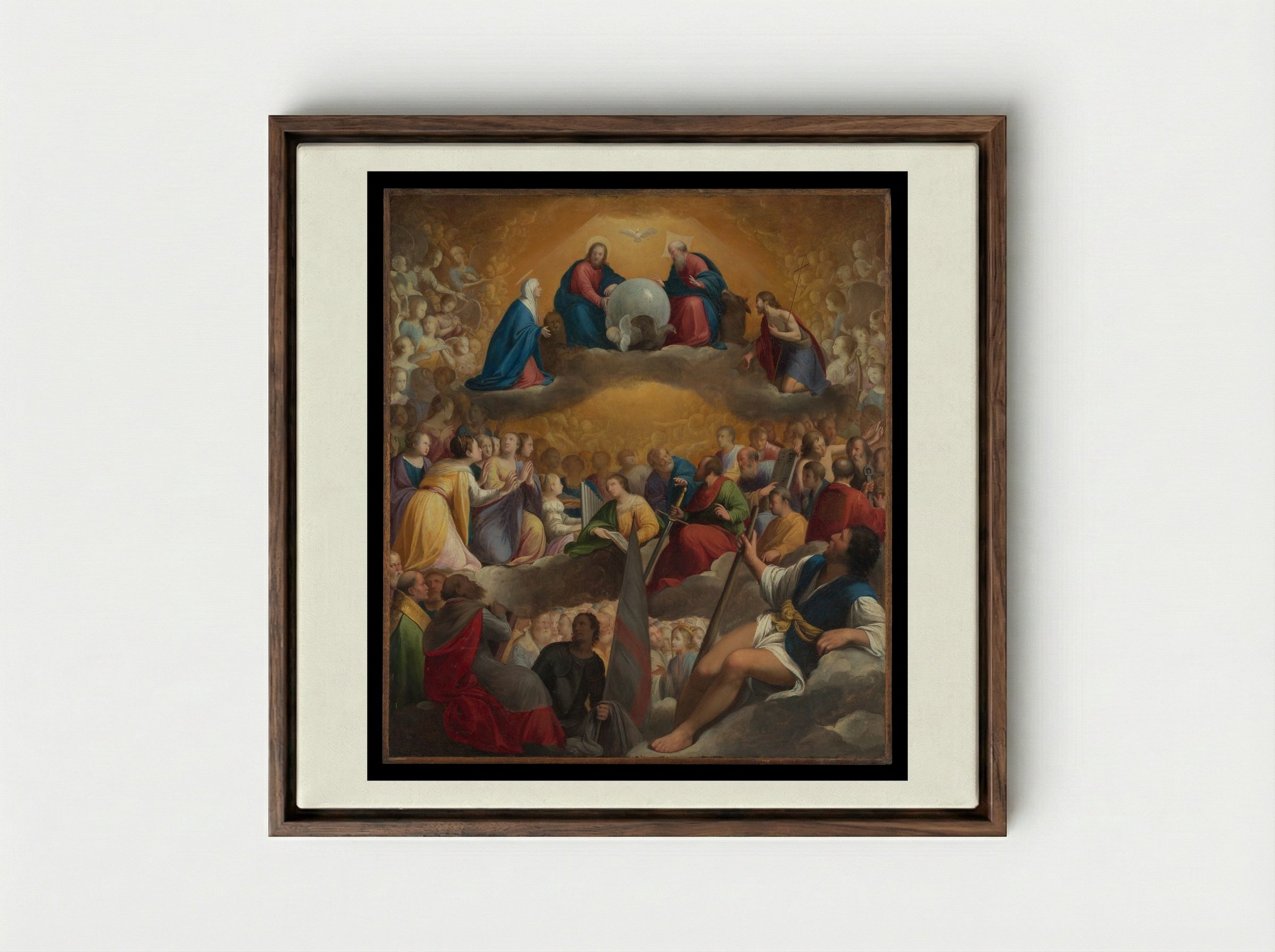 Paradise - Carlo Saraceni - Framed Canvas Dark Wood