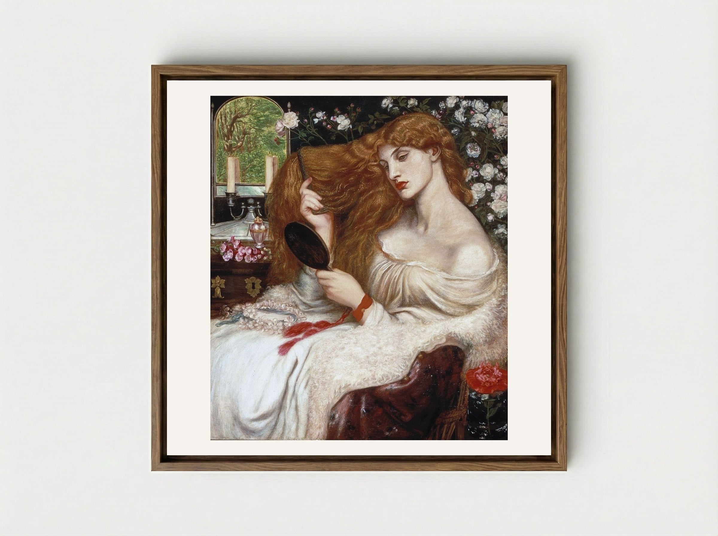 Lady Lilith - Dante Gabriel Rossetti - Framed Canvas Wood