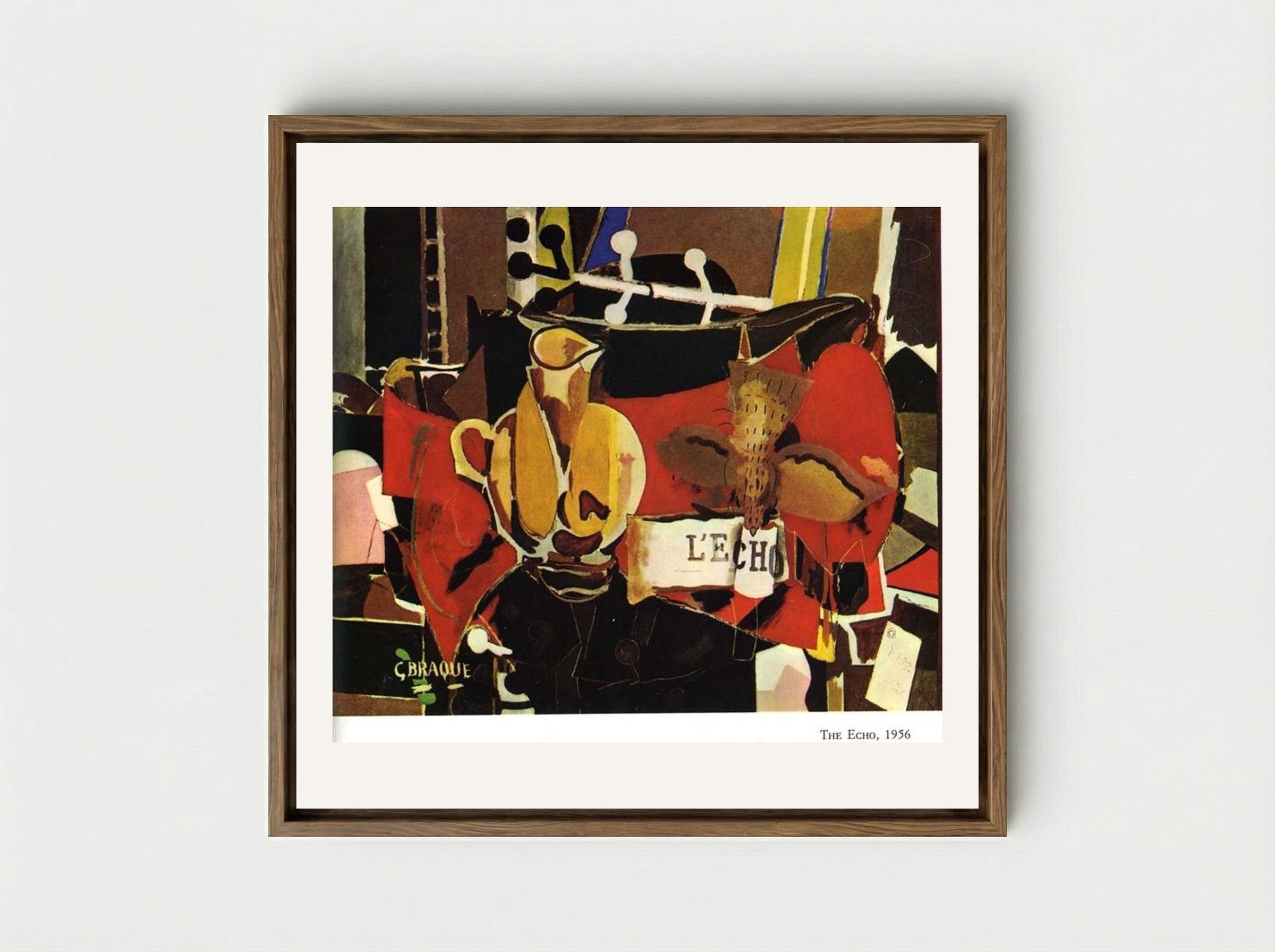 The Echo - Georges Braque - Framed Canvas Wood