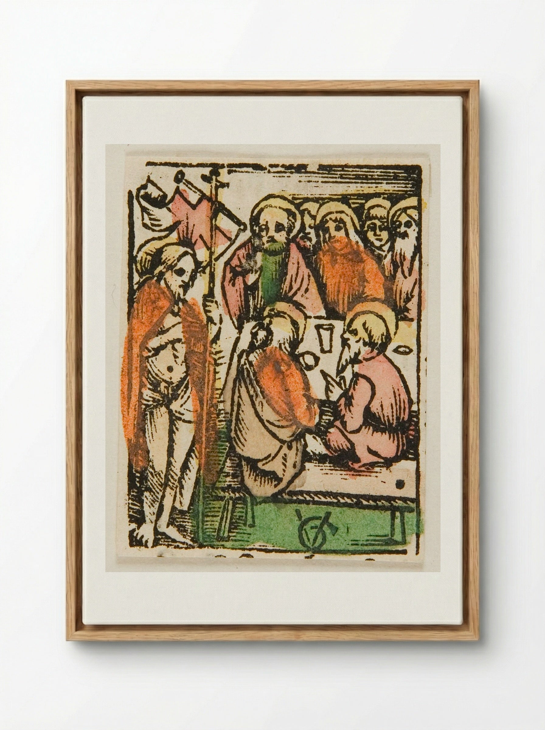 Christ Appears to His Disciples - Urs Graf - Framed Canvas Wood