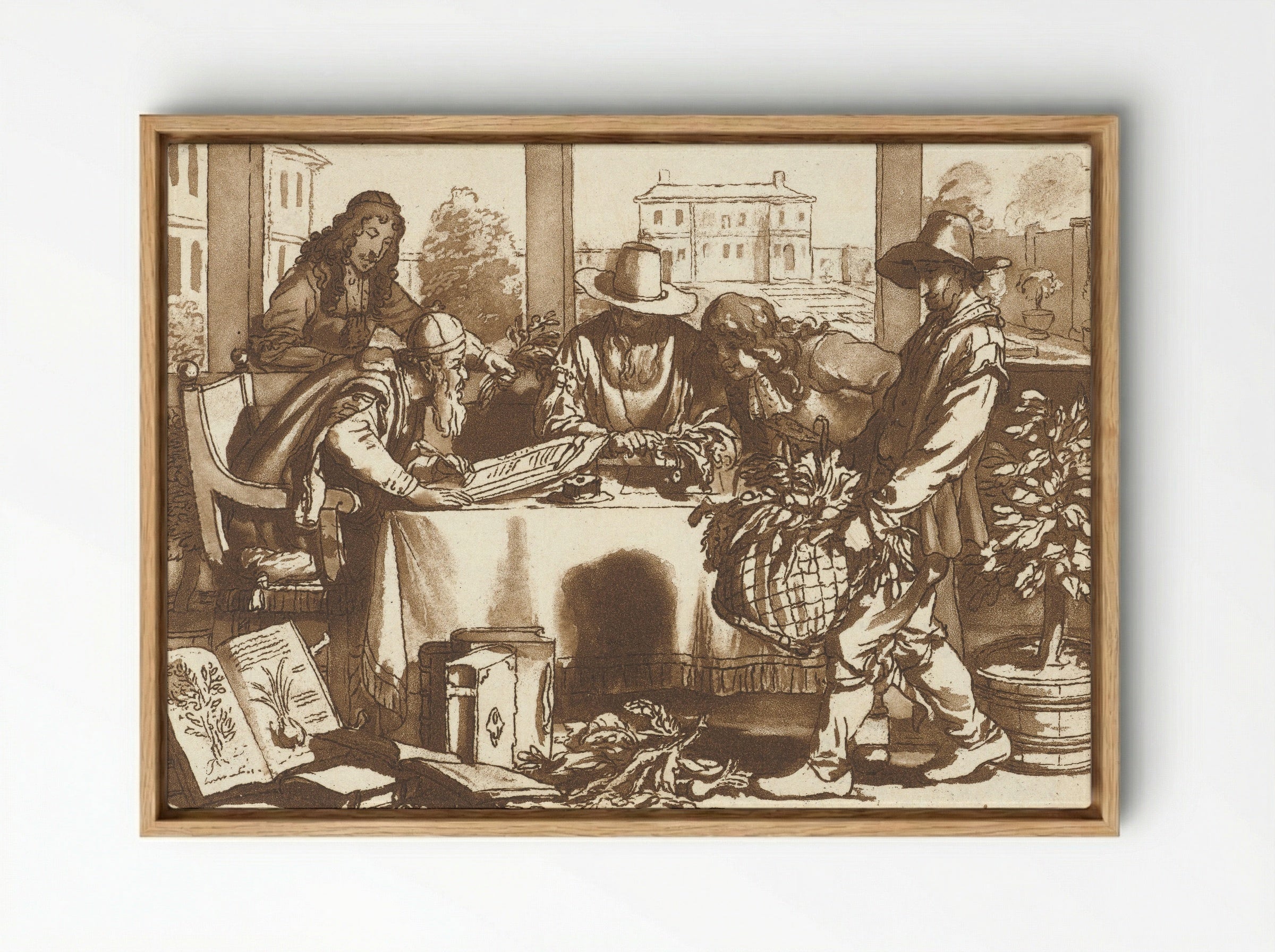 Botanicus - Cornelis Brouwer - Framed Canvas Wood