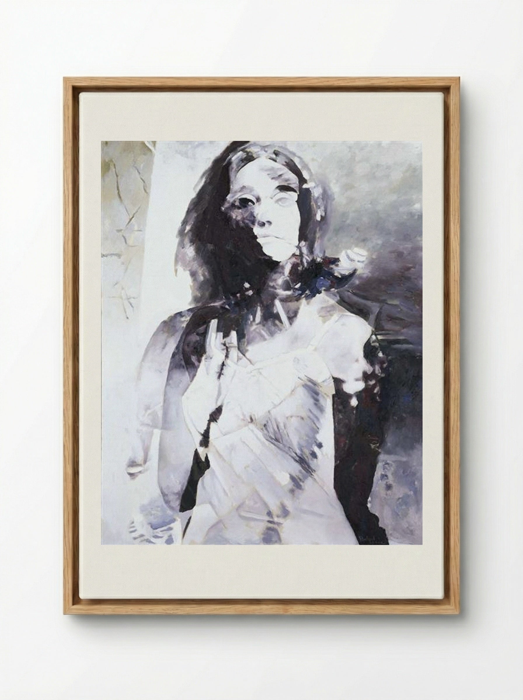 Woman - Balcomb Greene - Framed Canvas Wood