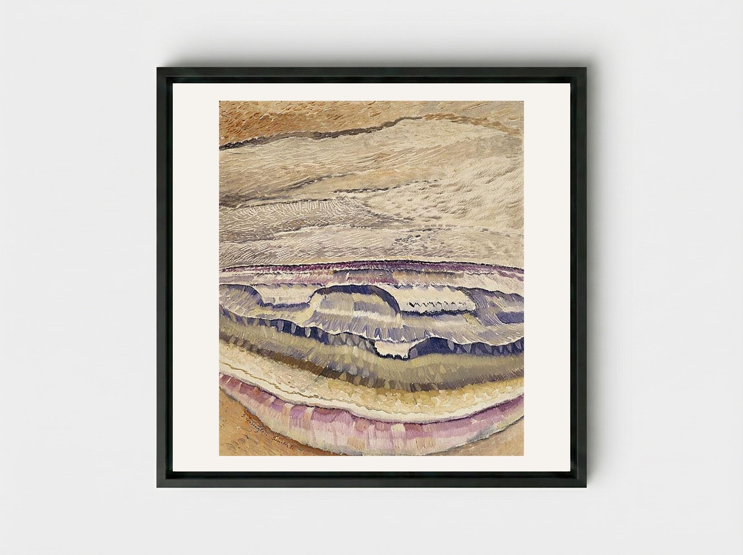 Sea Wave - Grace Cossington Smith - Framed Canvas Black