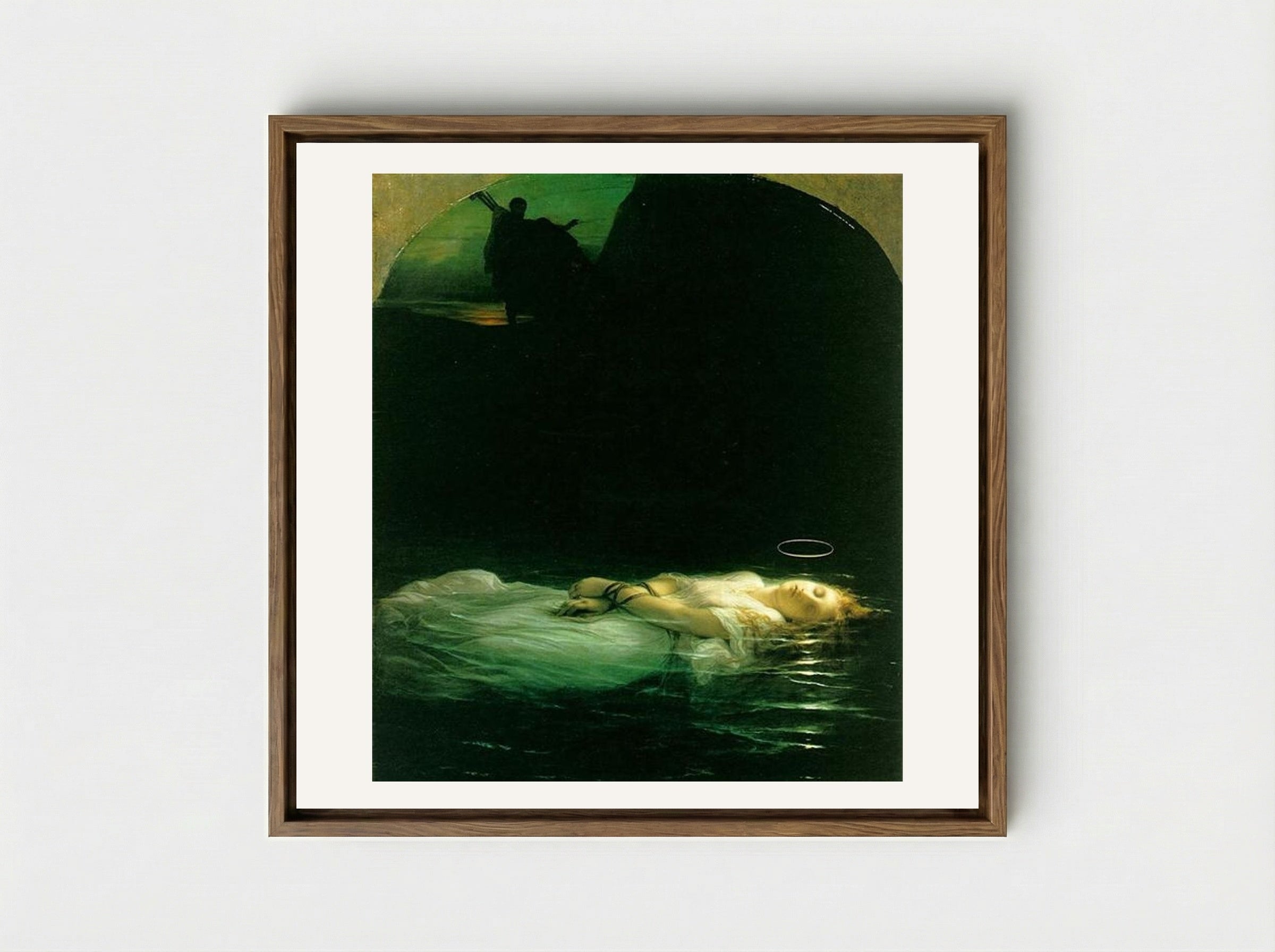 The Young Martyr - Paul Delaroche - Framed Canvas Wood