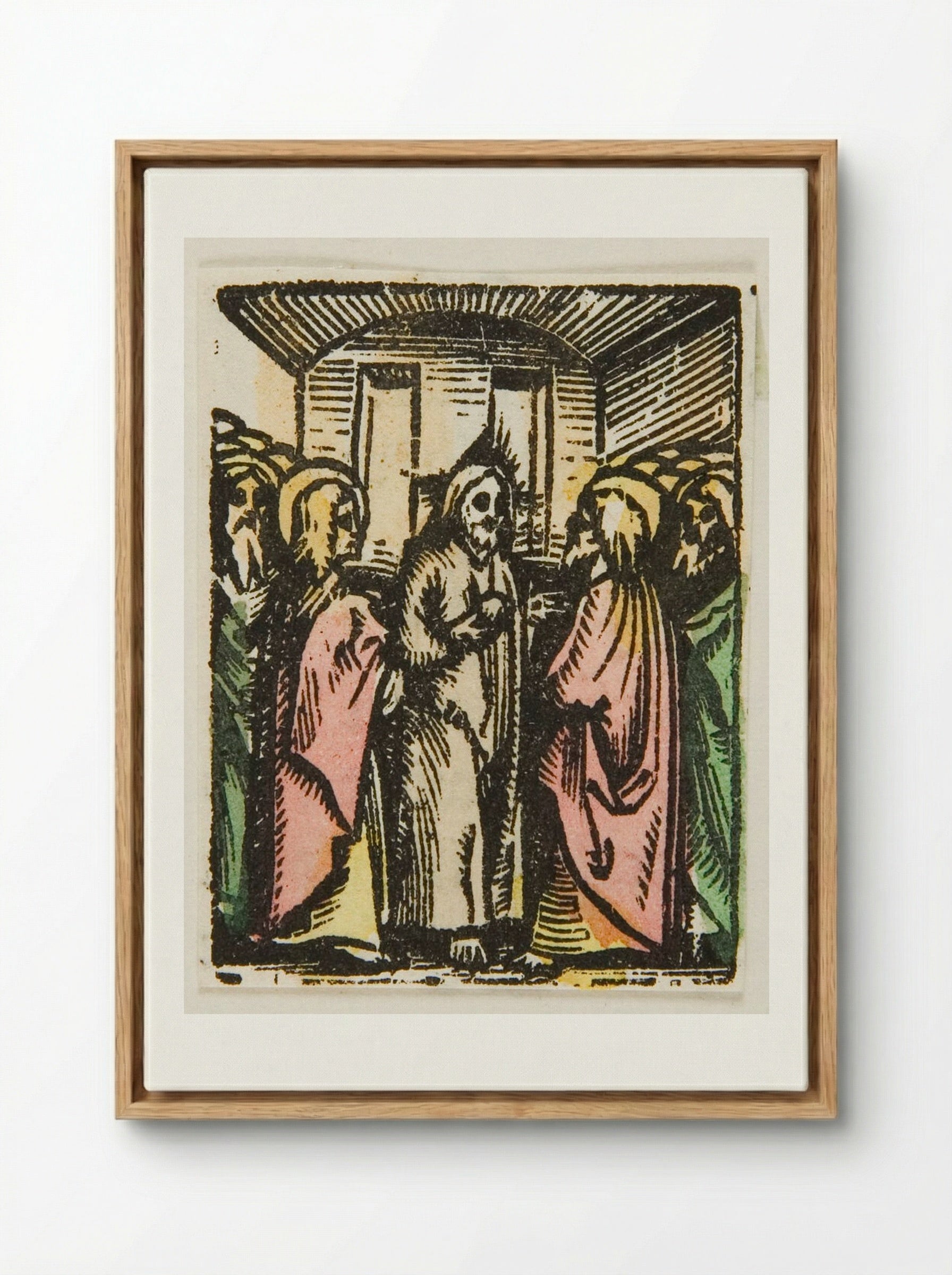 Christ and His Disciples - Urs Graf - Framed Canvas Wood