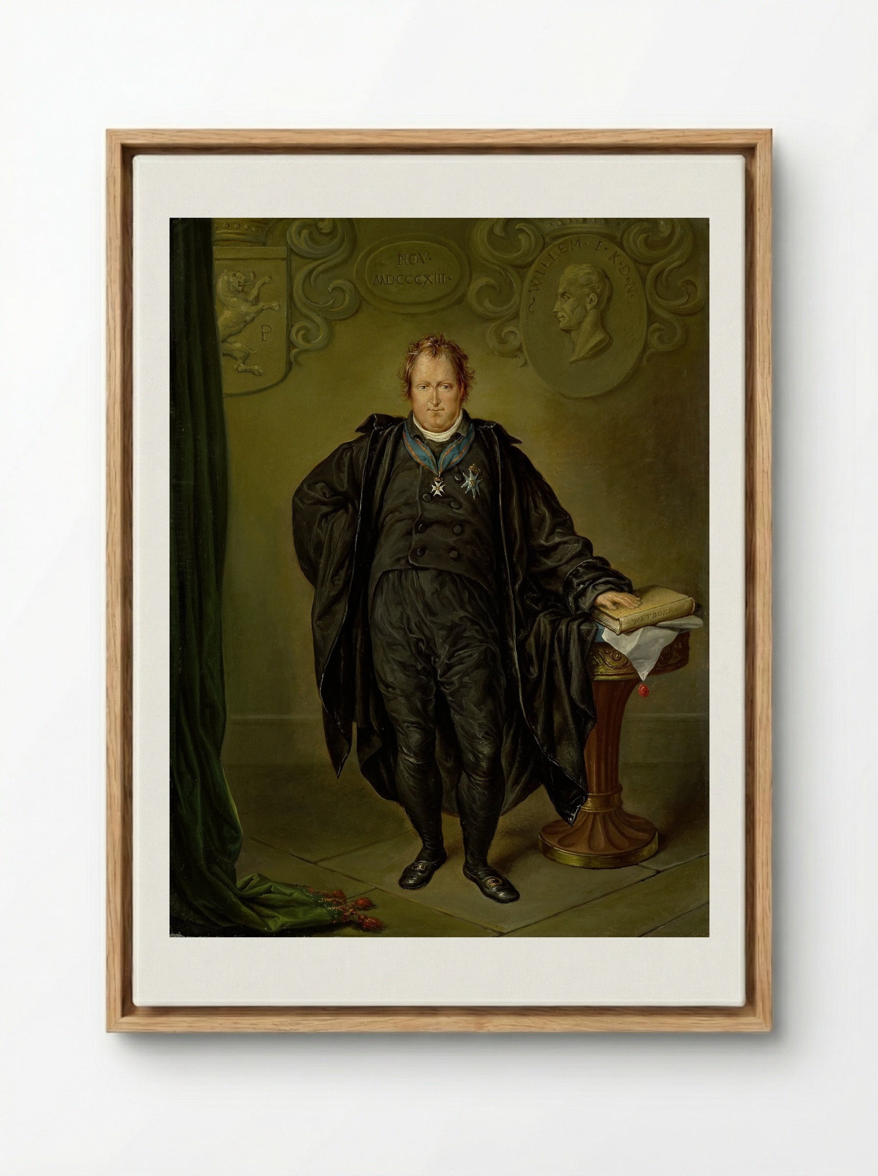 Johan Melchior Kemper - David Pièrre Giottino Humbert de Superville - Framed Canvas Wood