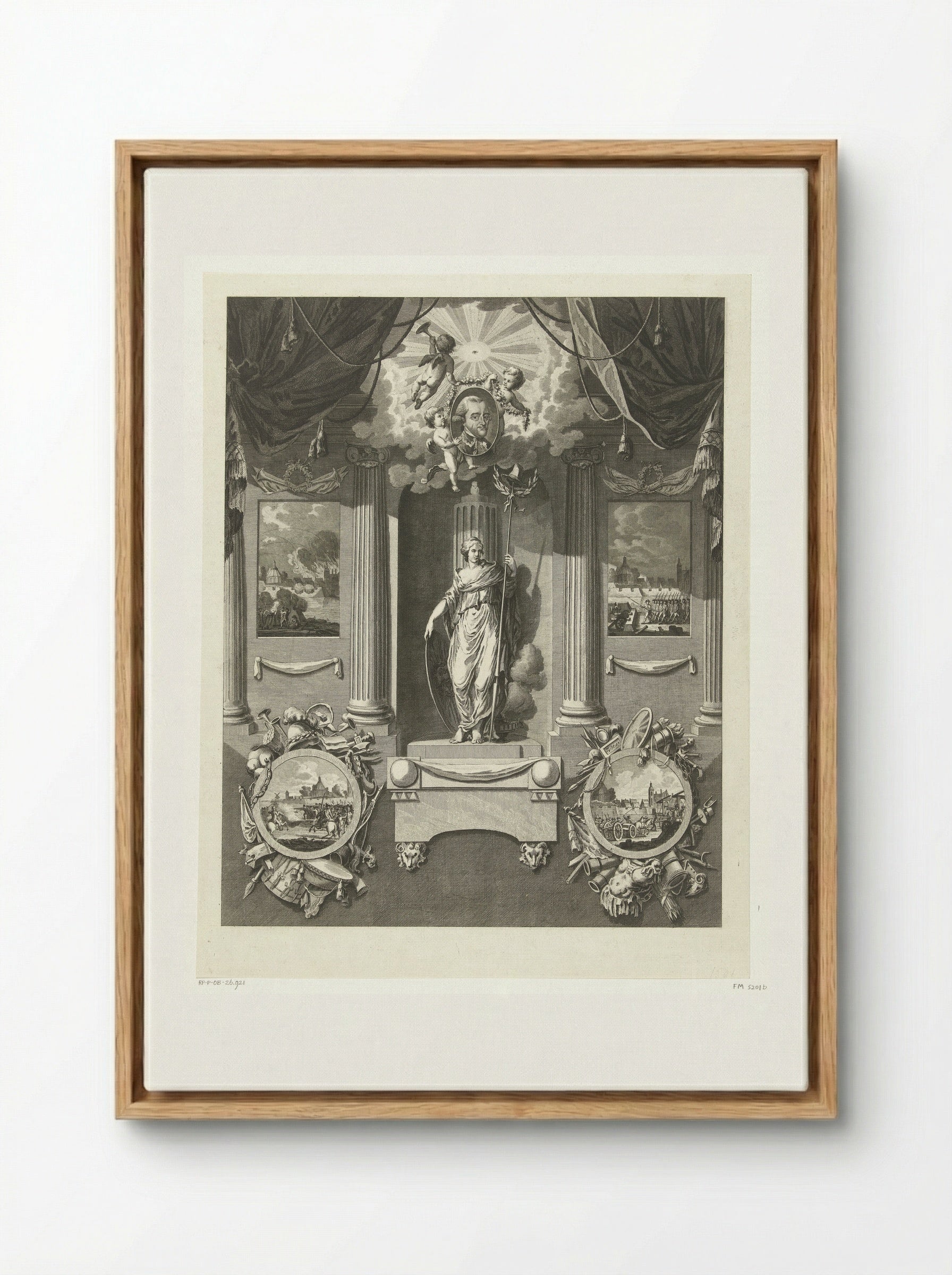 Monument voor Carel van Boetzelaer - Cornelis Brouwer - Framed Canvas Wood