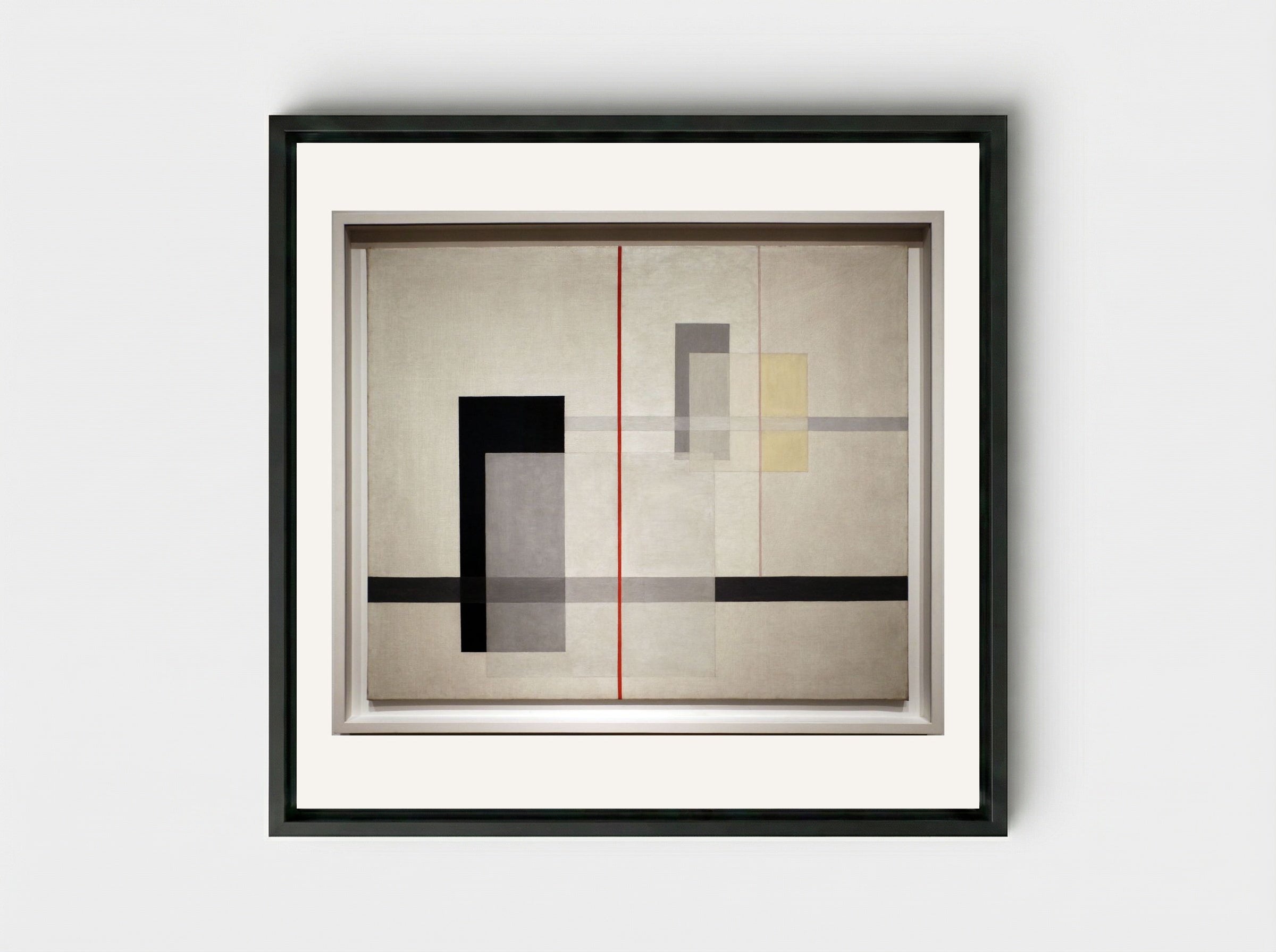 K VII - László Moholy-Nagy - Framed Canvas Black