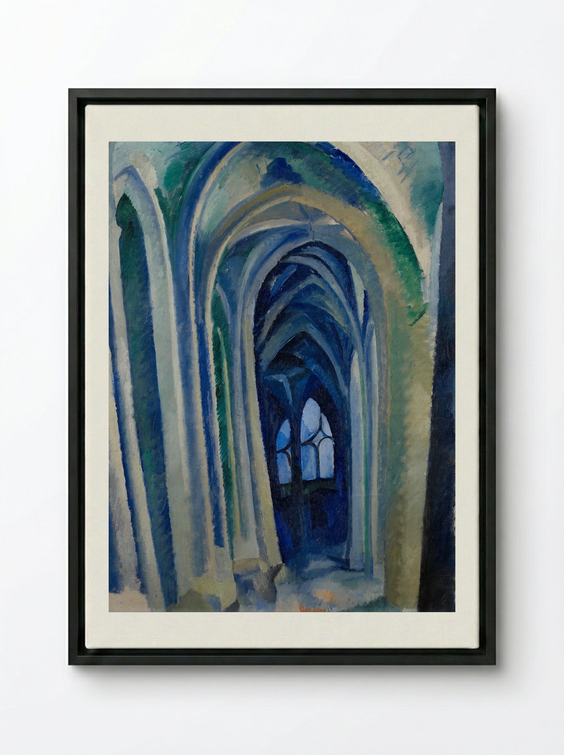 St. Severin, No. 3 - Robert Delaunay - Framed Canvas Black