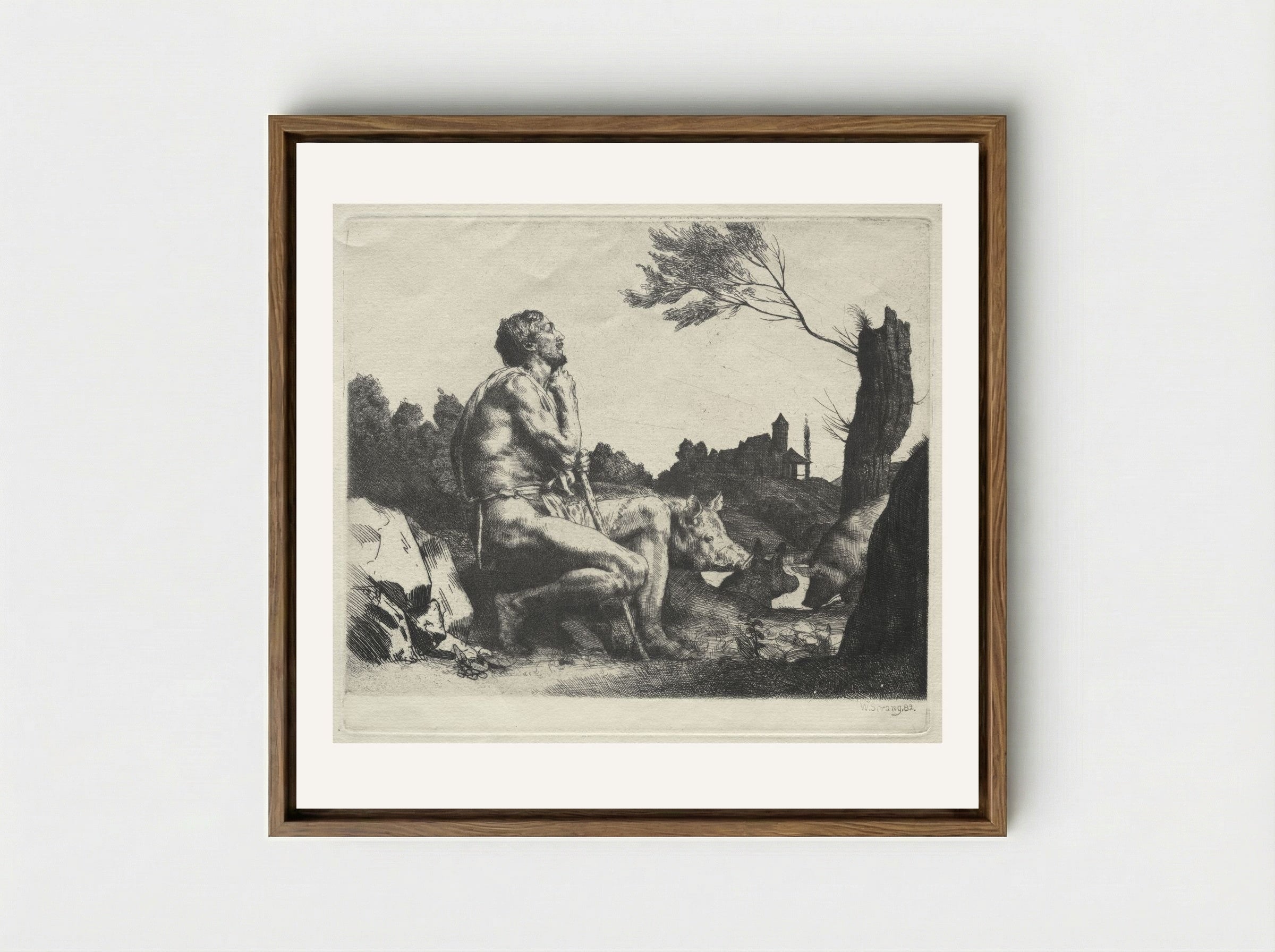 The Prodigal Son - William Strang - Framed Canvas Wood