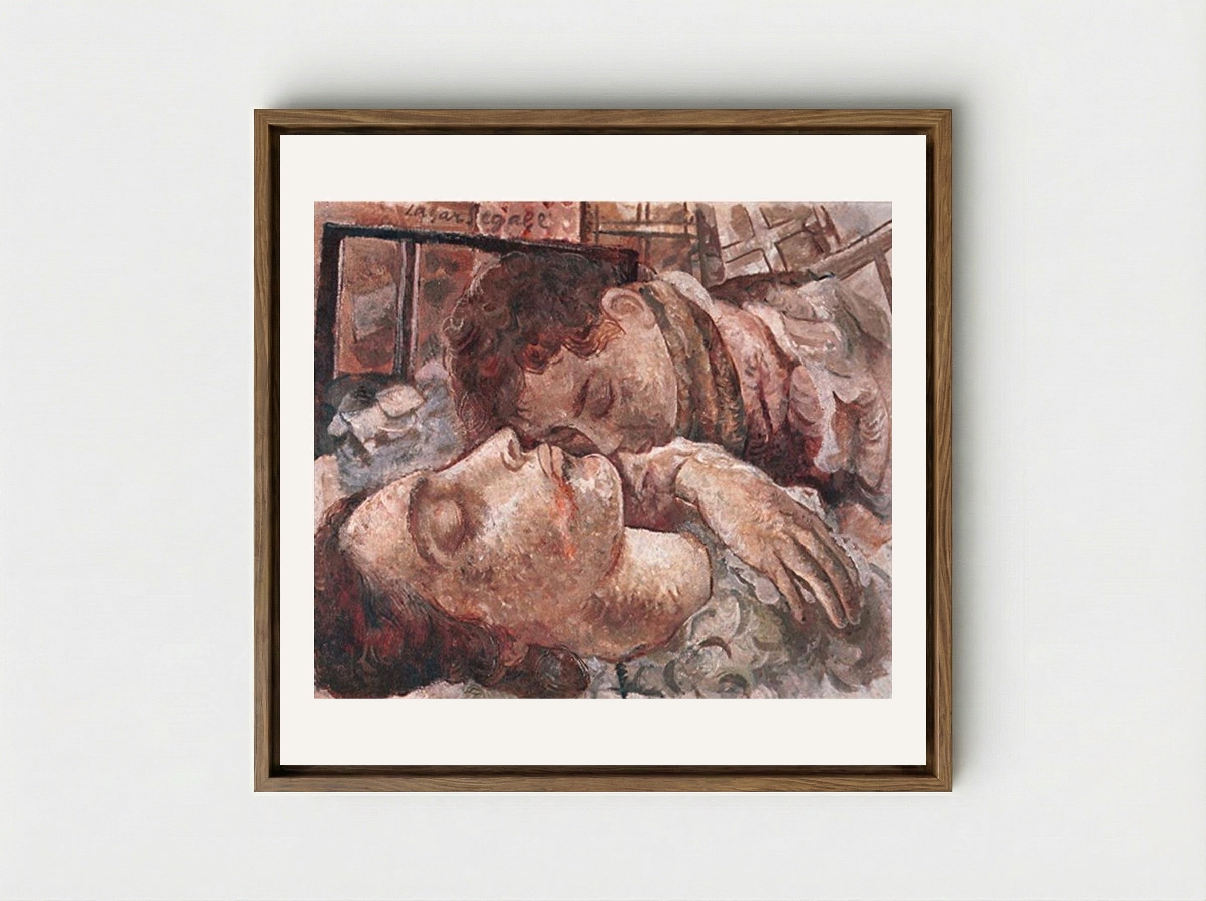Mãe Morta - Lasar Segall - Framed Canvas Wood