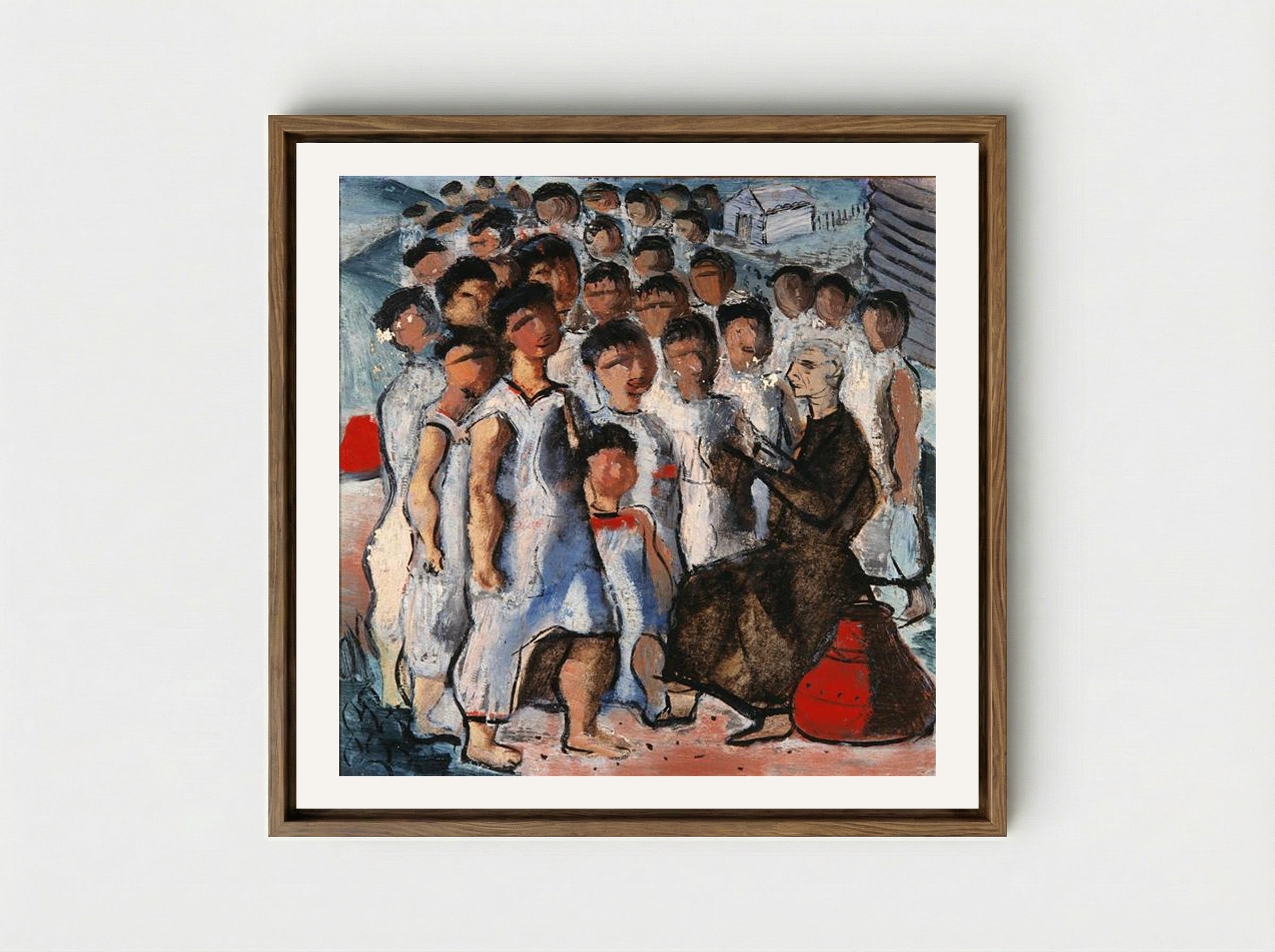 Catechesis - Candido Portinari - Framed Canvas Wood