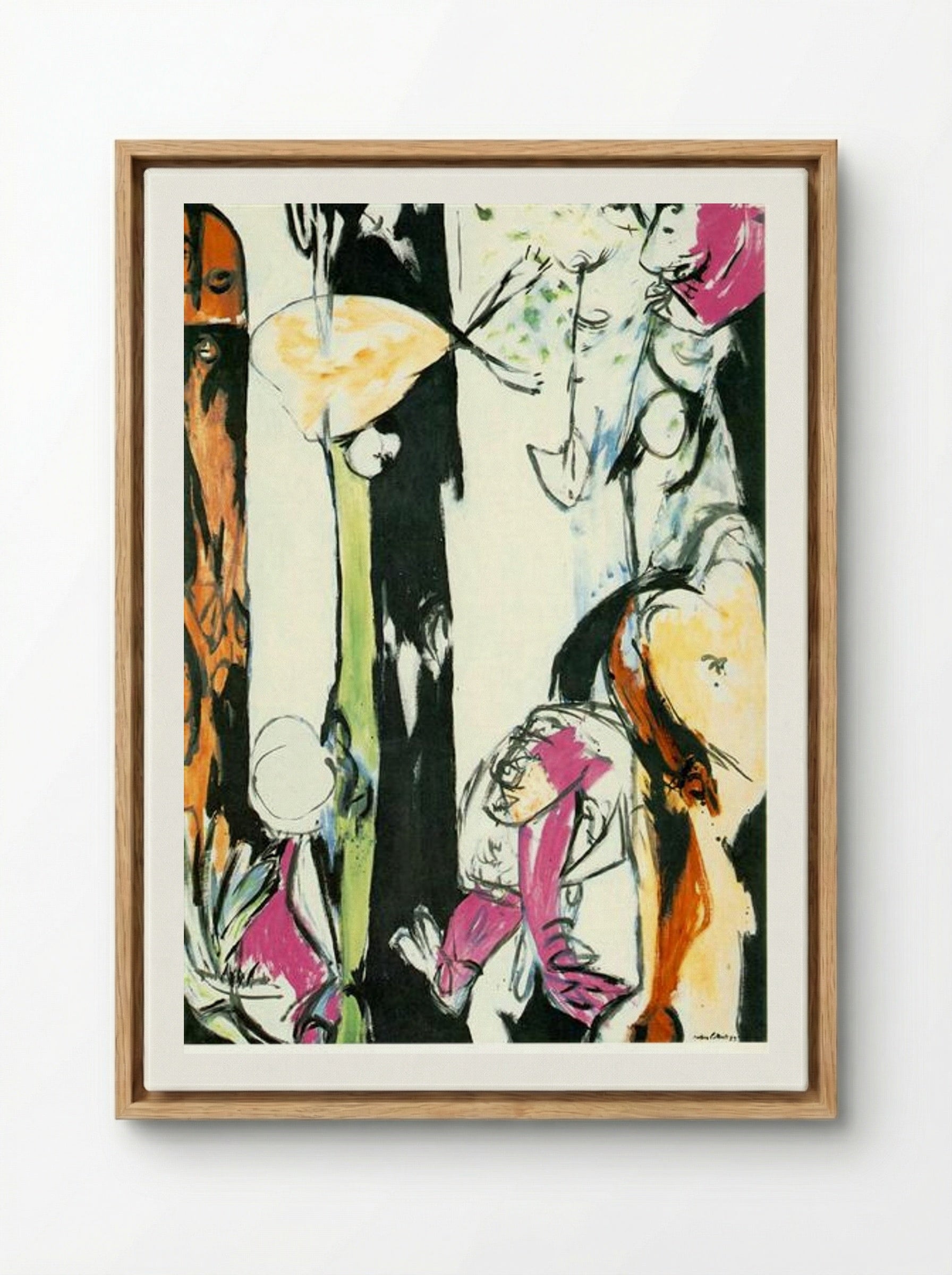 Easter and the Totem - Jackson Pollock - Framed Canvas Wood