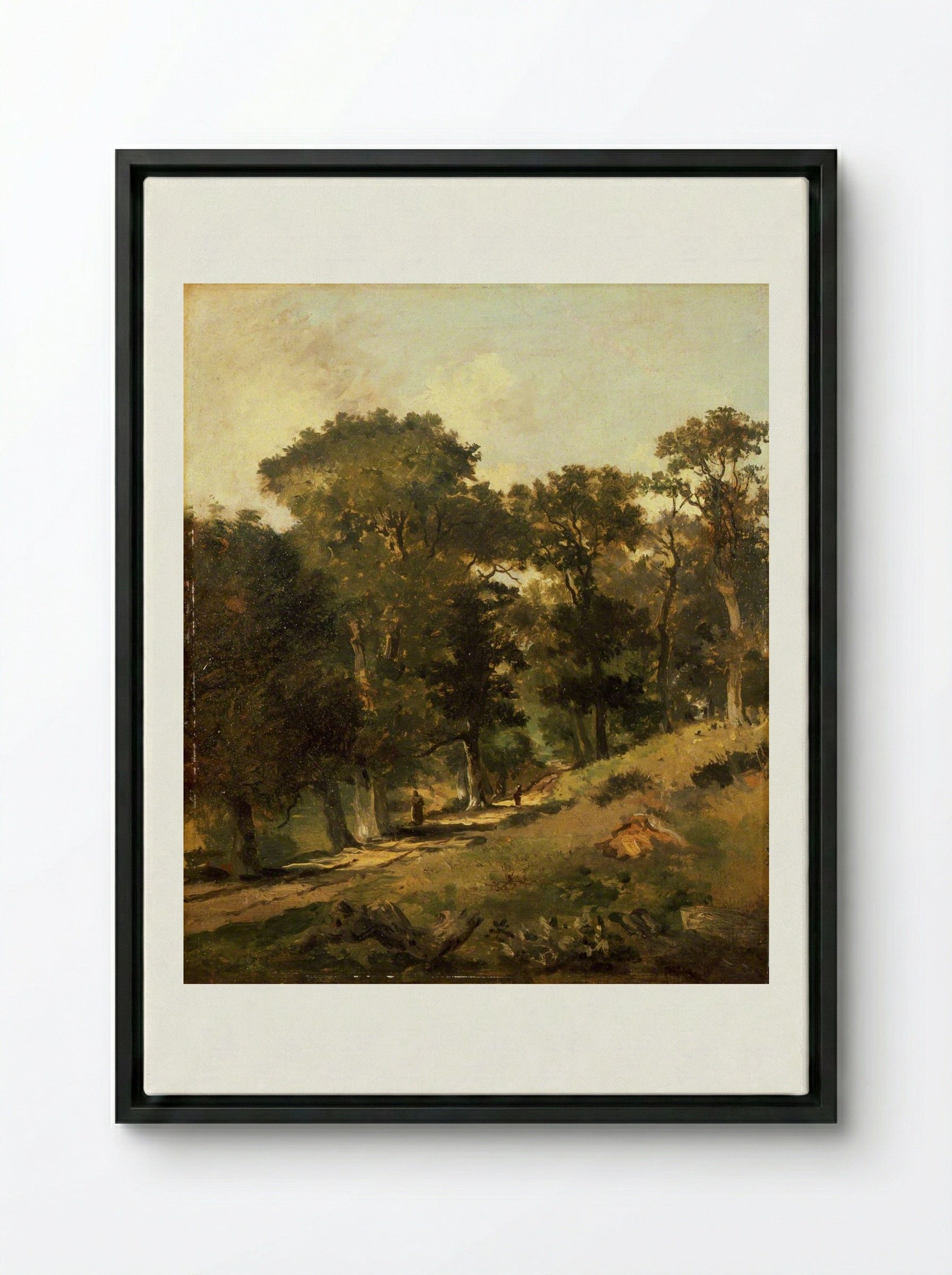 Postwick Grove, Norwich - John Crome - Framed Canvas Black