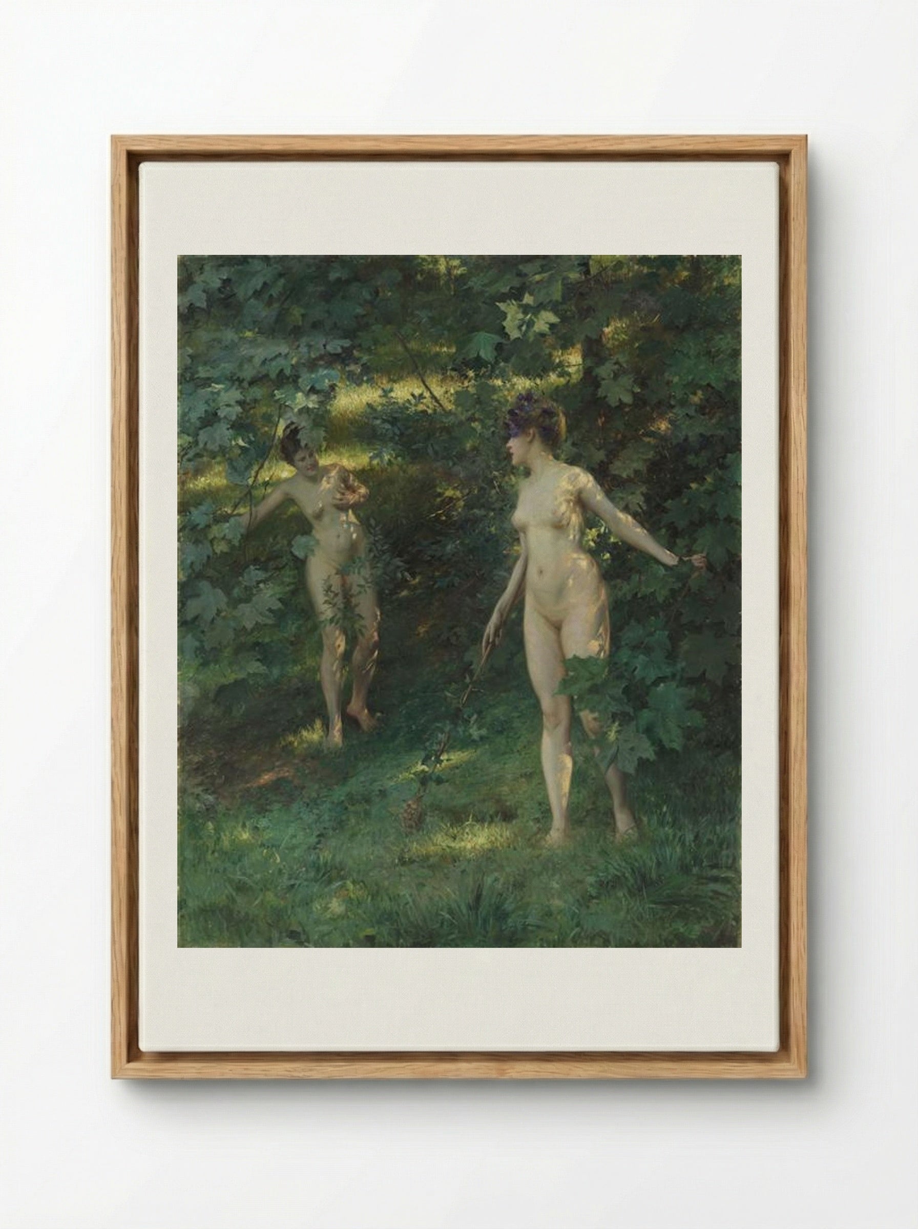 Nymphs of Nysa - Julius LeBlanc Stewart - Framed Canvas Wood