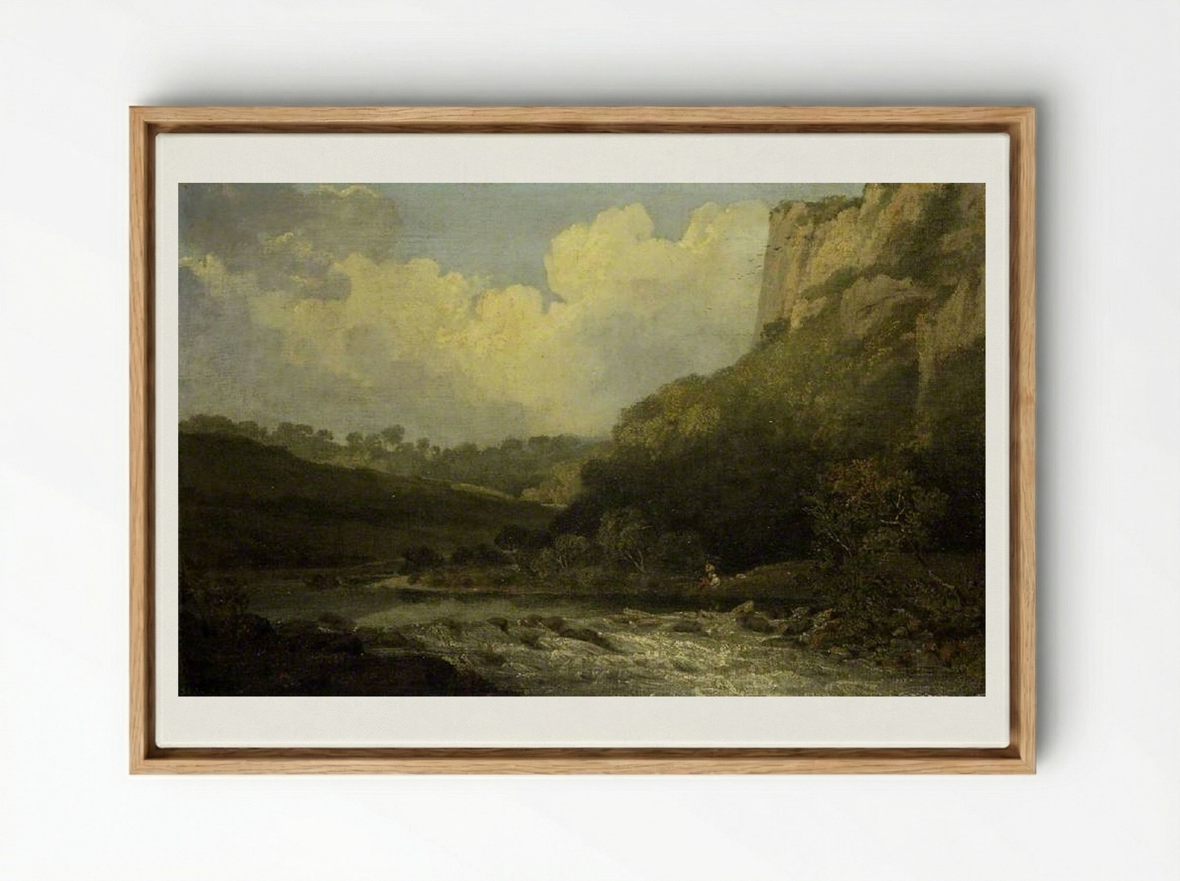 High Tor, Matlock - John Crome - Framed Canvas Wood