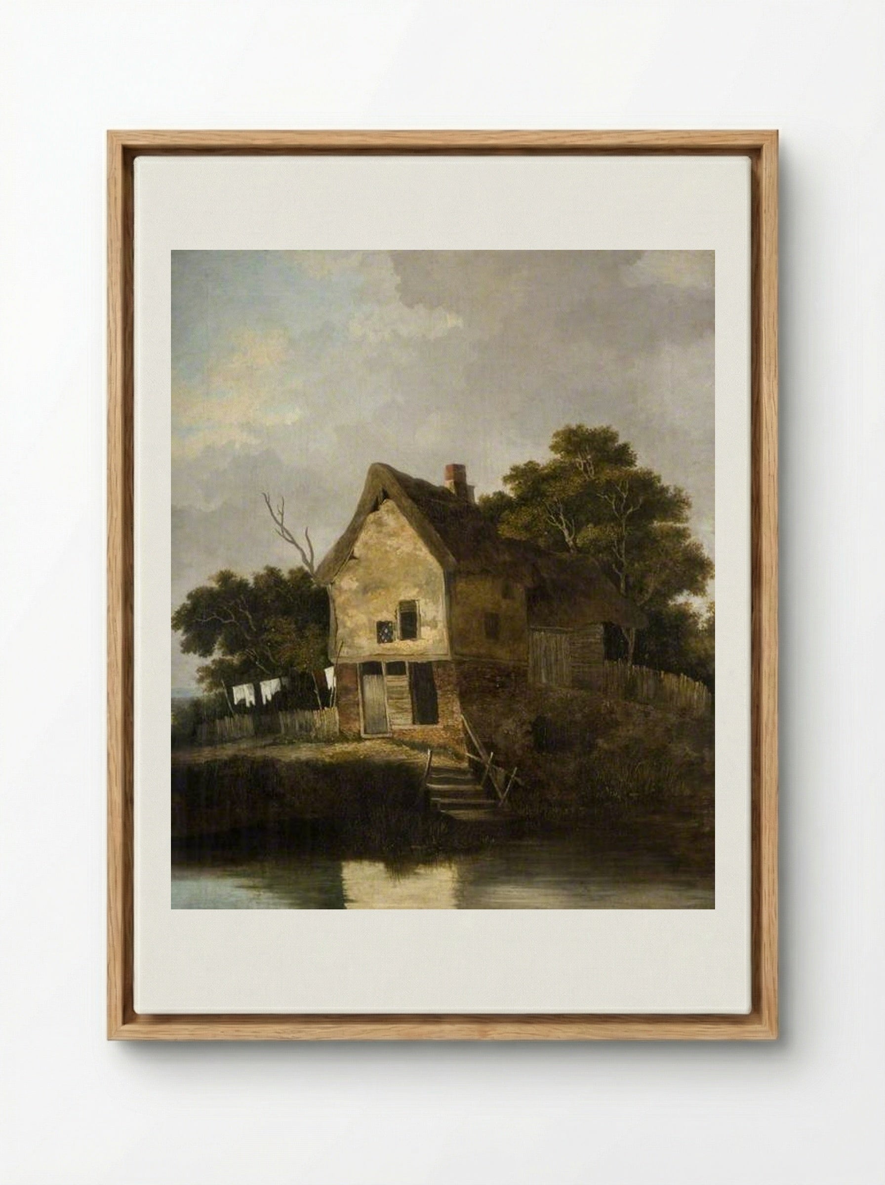 View at Blofield, near Norwich - John Crome - Framed Canvas Wood