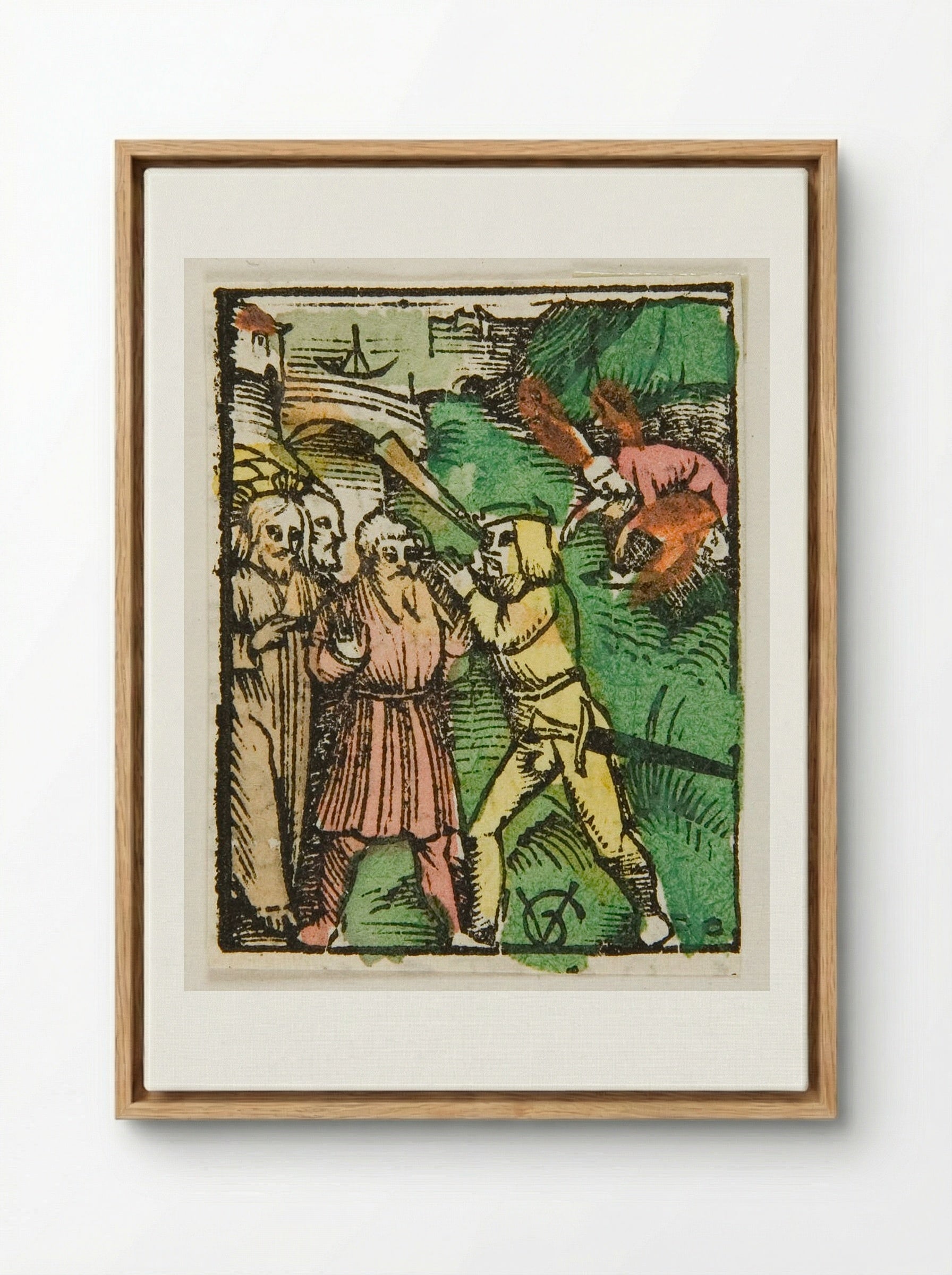 The Mote and the Beam - Urs Graf - Framed Canvas Wood