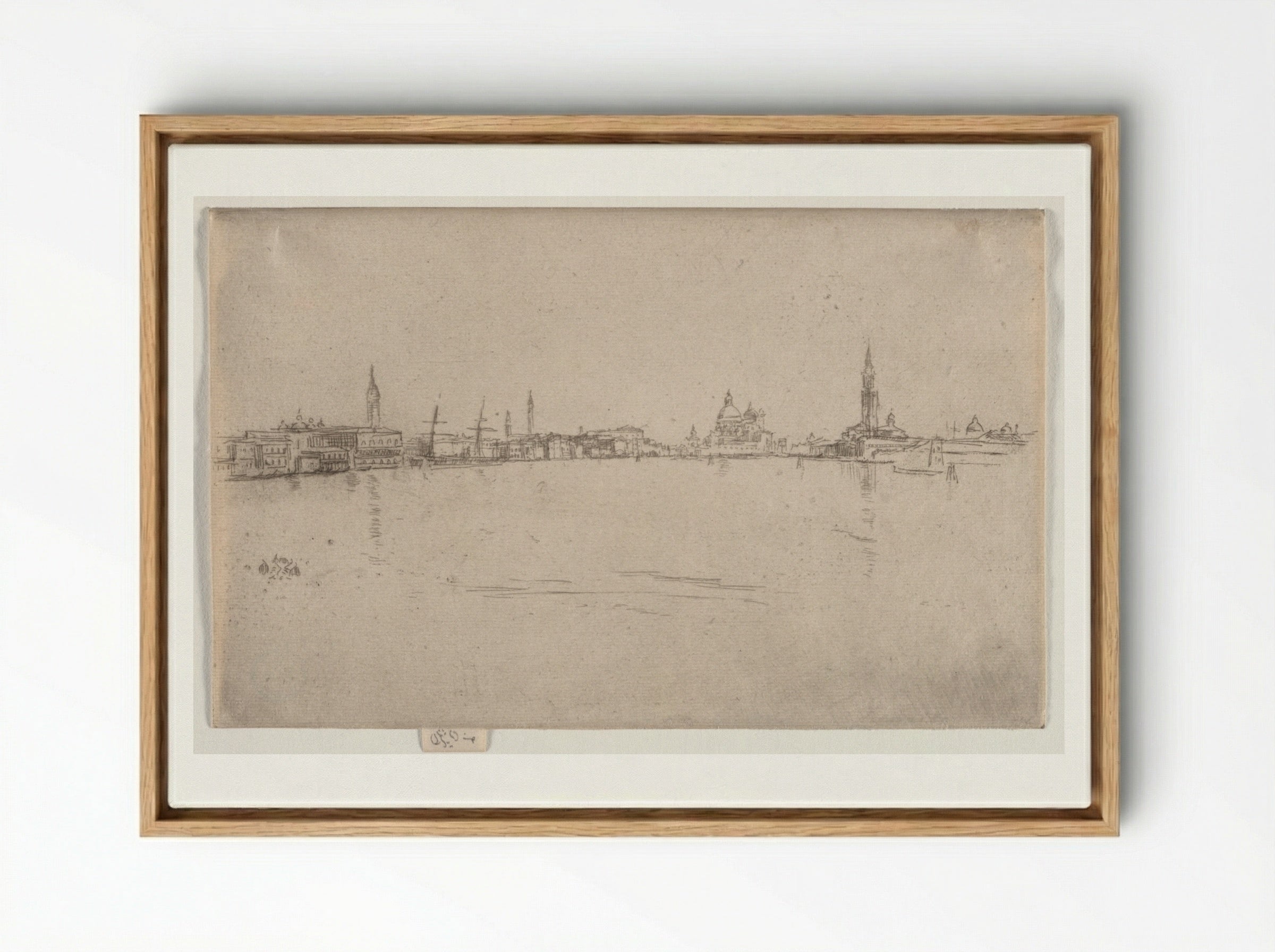 La Salute: Dawn - James McNeill Whistler - Framed Canvas Wood