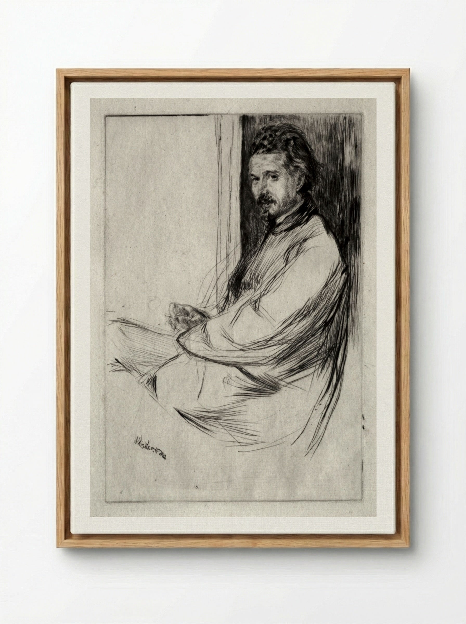 Axenfeld - James McNeill Whistler - Framed Canvas Wood