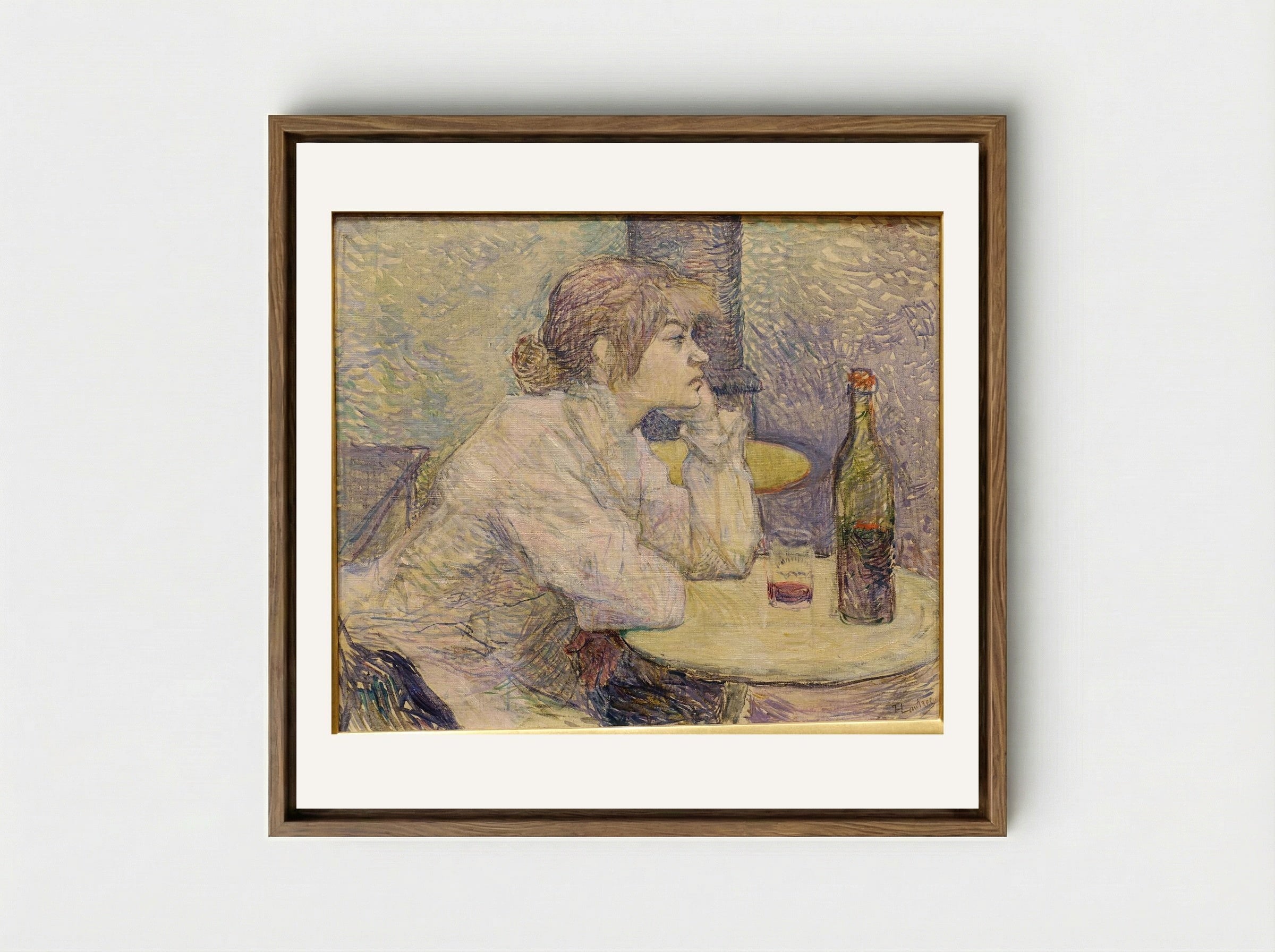 The Hangover (Suzanne Valadon) - Henri de Toulouse-Lautrec - Framed Canvas Wood