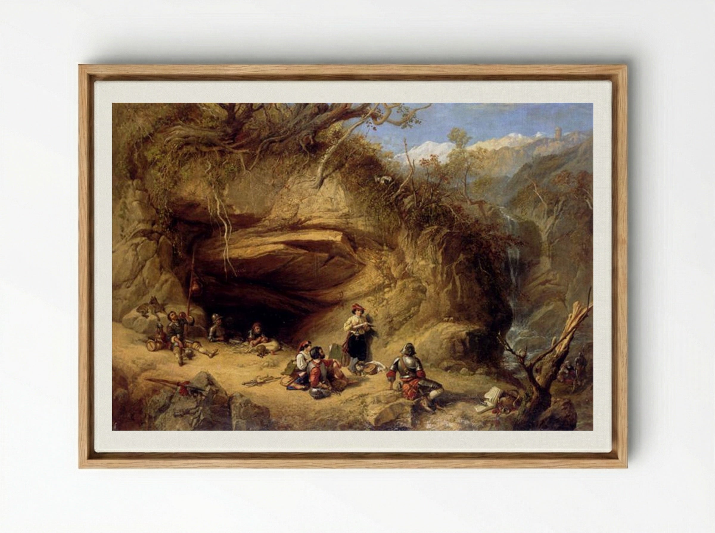 Scene Near Zeldkirch In The Tyrol - William Shayer - Framed Canvas Wood