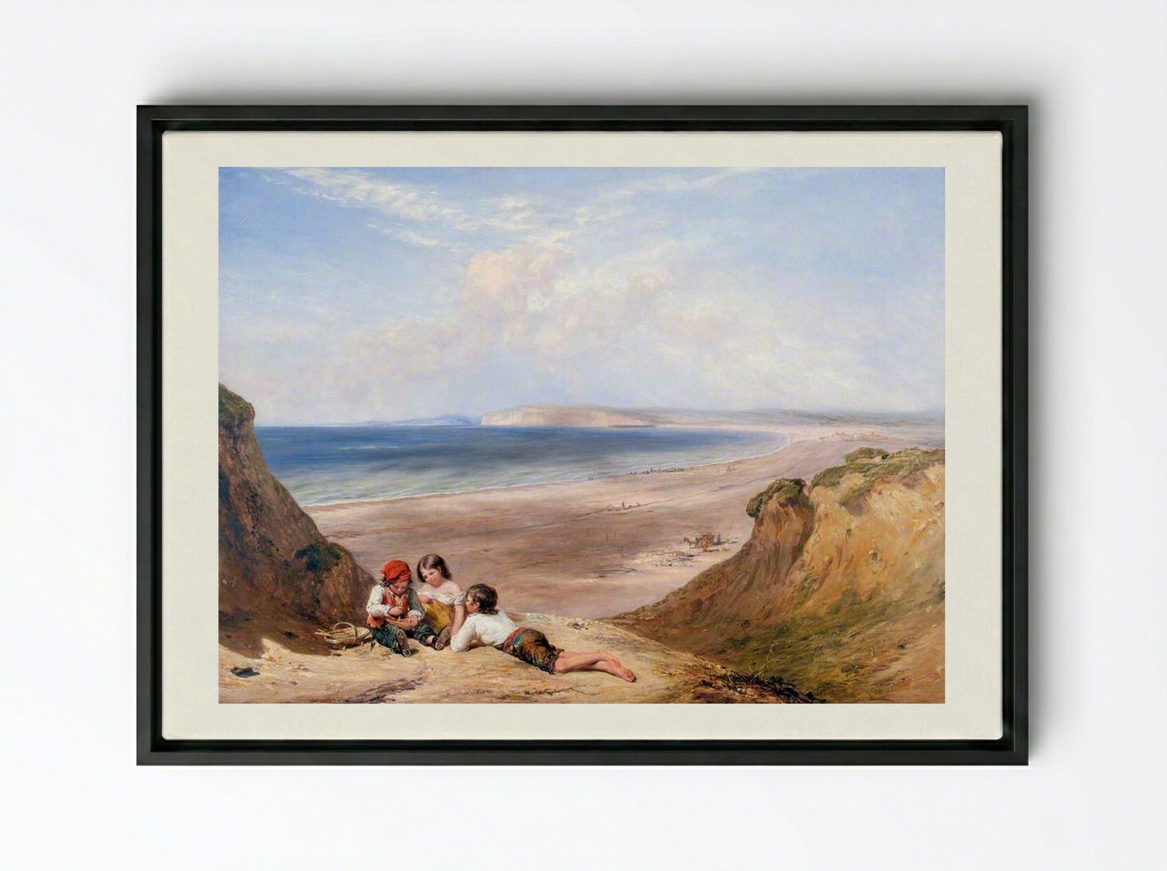 Seaford, Sussex - William Collins - Framed Canvas Black