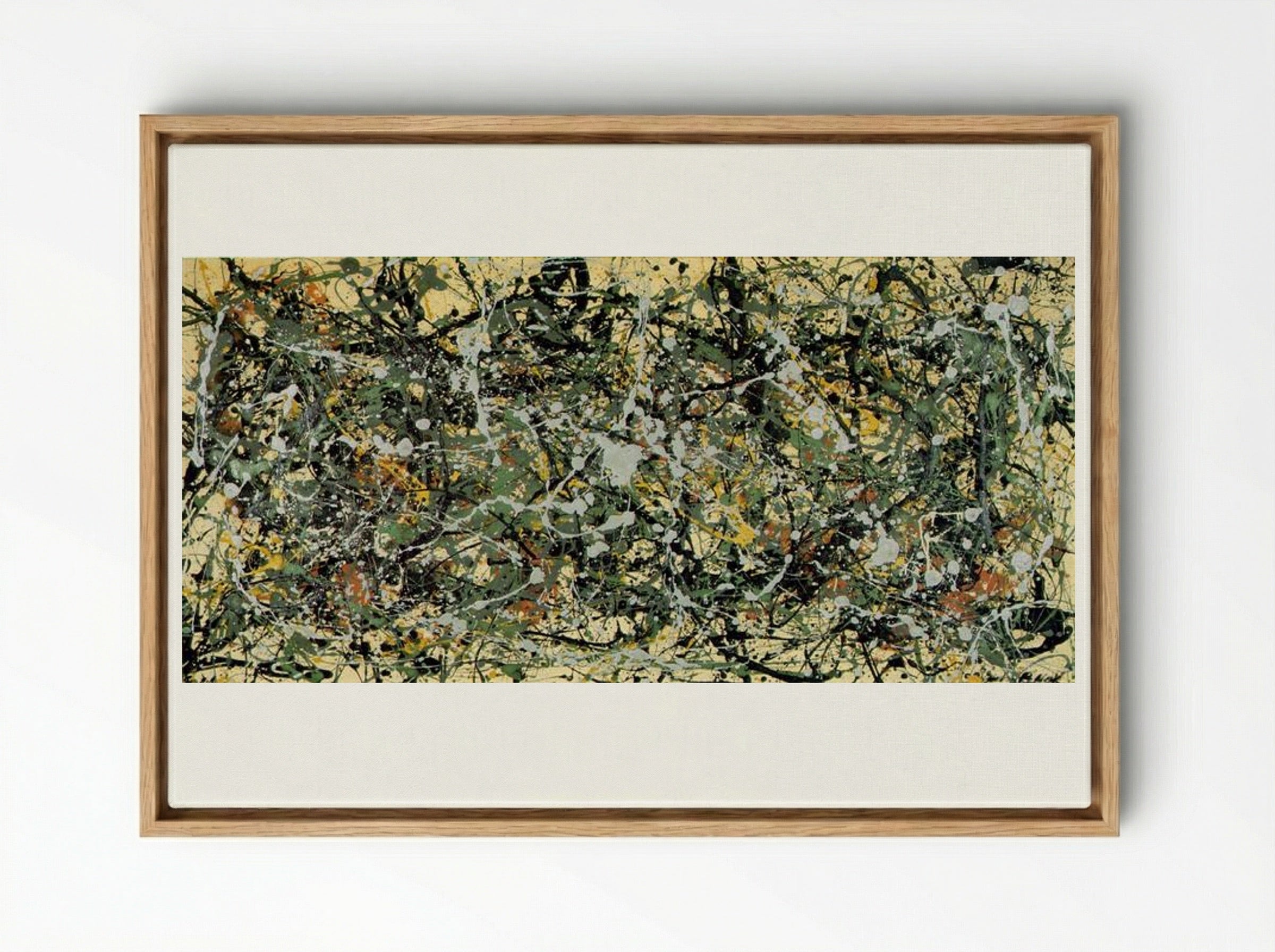 Number 8 - Jackson Pollock - Framed Canvas Wood