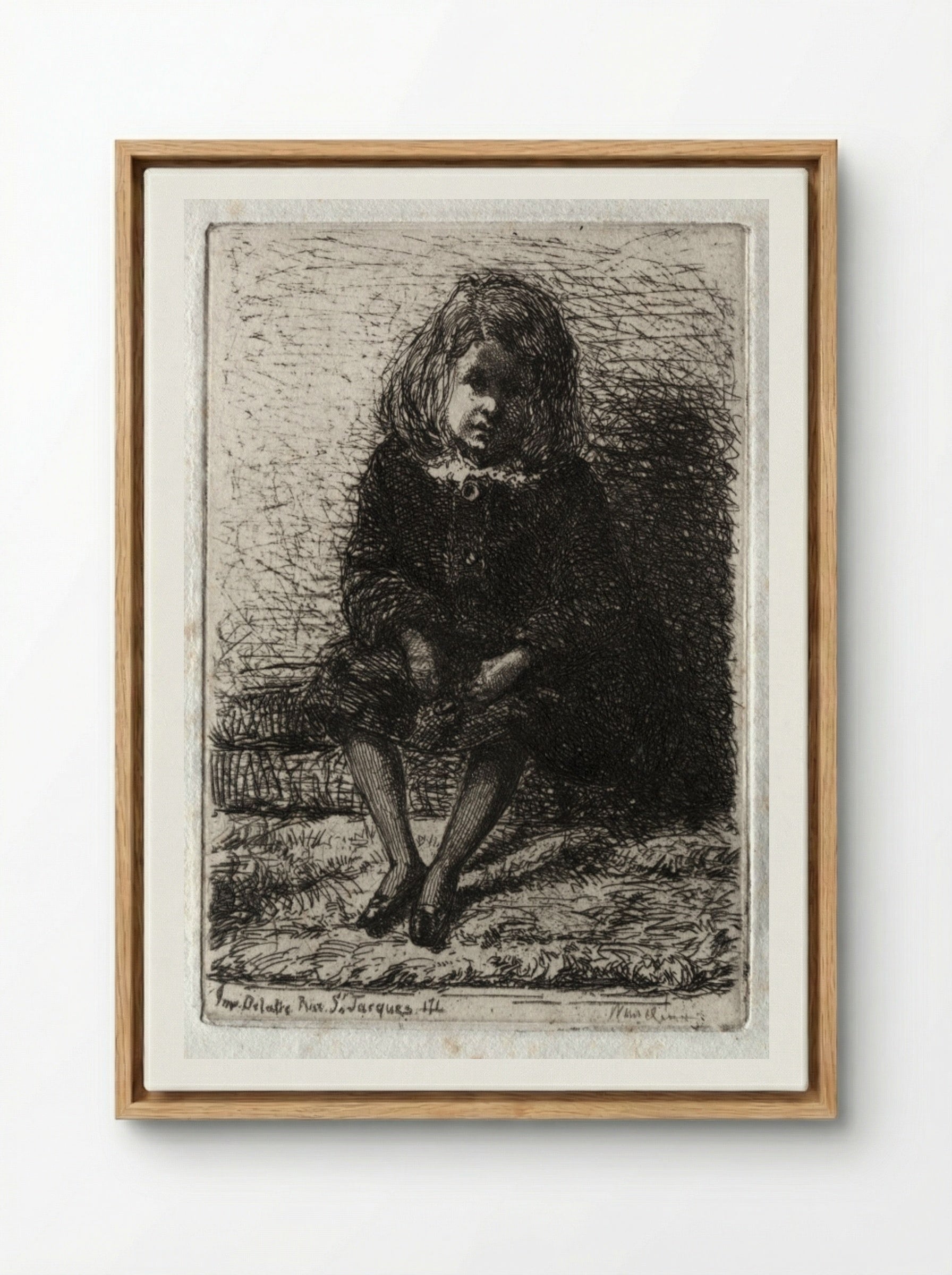Little Arthur - James McNeill Whistler - Framed Canvas Wood