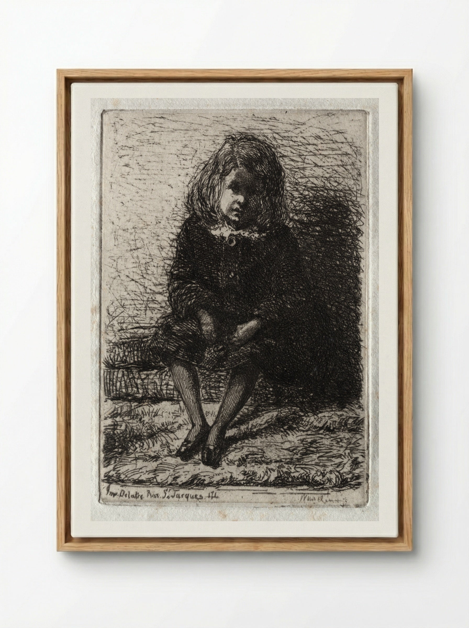 Annie Haden - James McNeill Whistler - Framed Canvas Wood