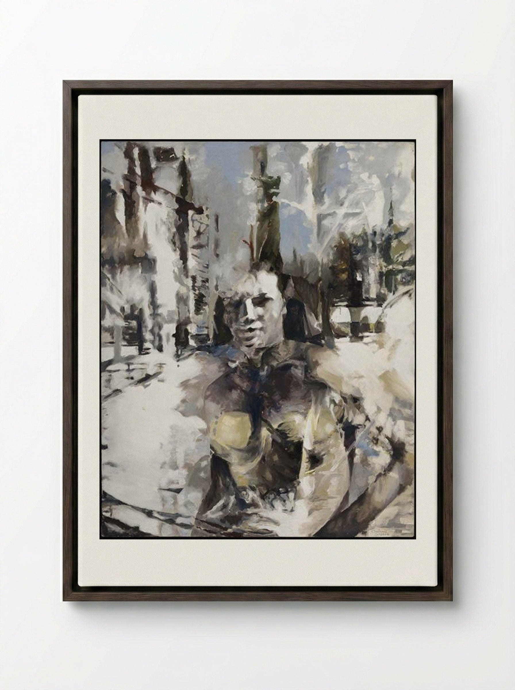 Sunlight - Balcomb Greene - Framed Canvas Dark Wood