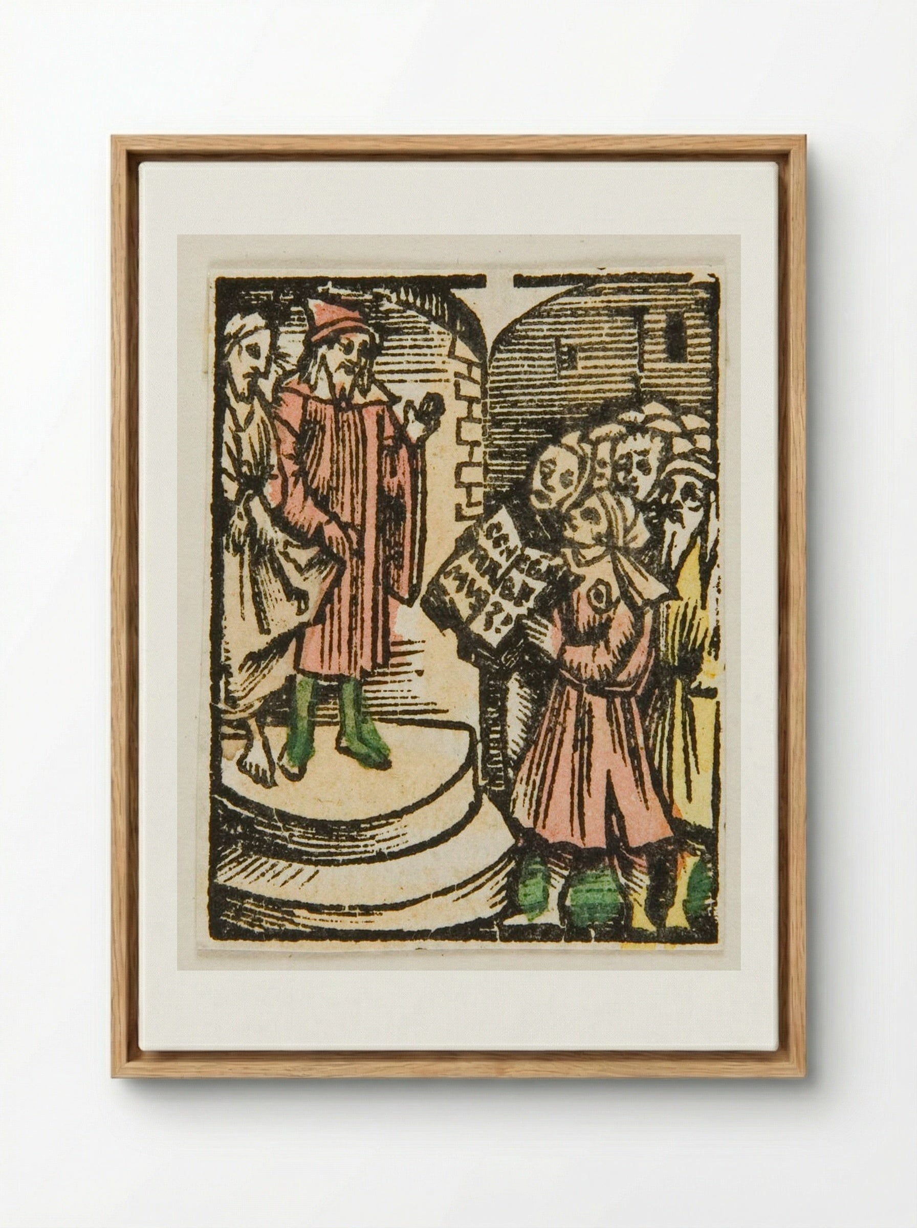 The Reading of the Verdict - Urs Graf - Framed Canvas Wood