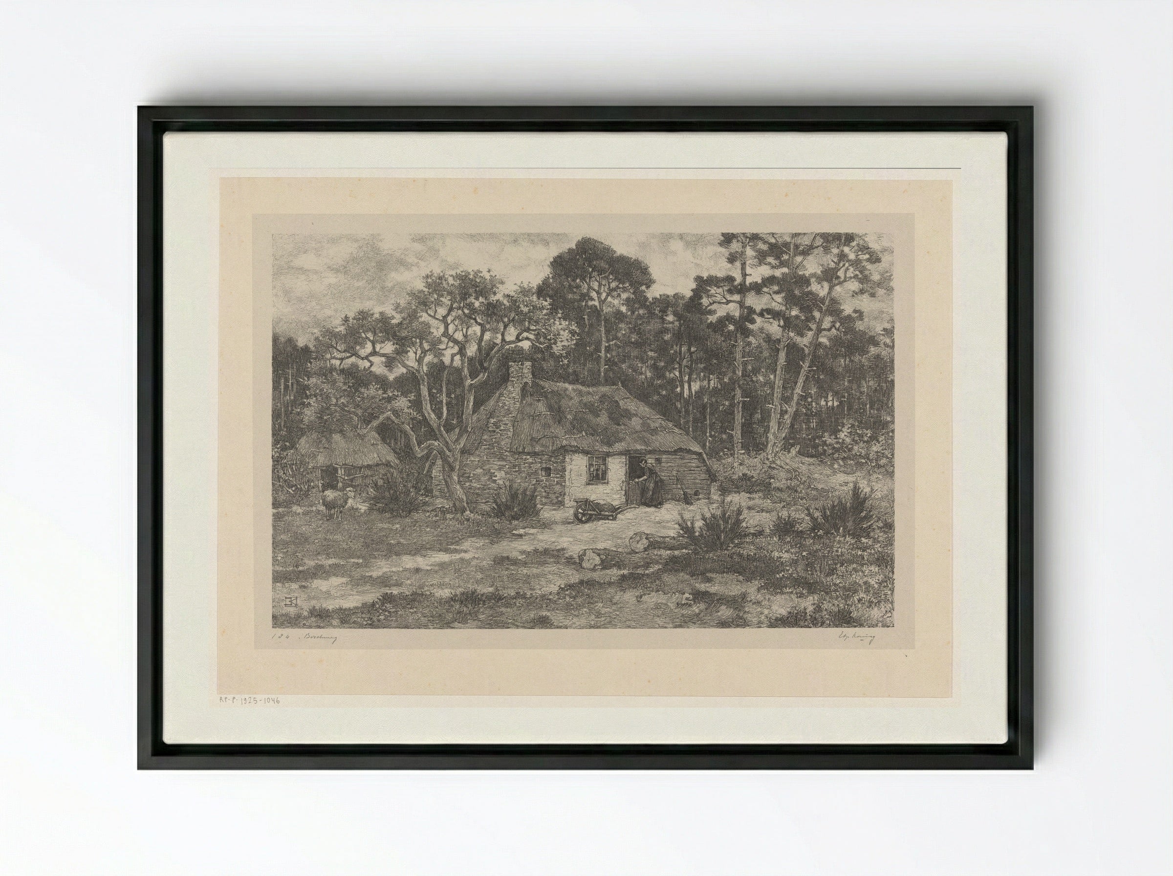 Boschweg - Edzard Koning - Framed Canvas Black