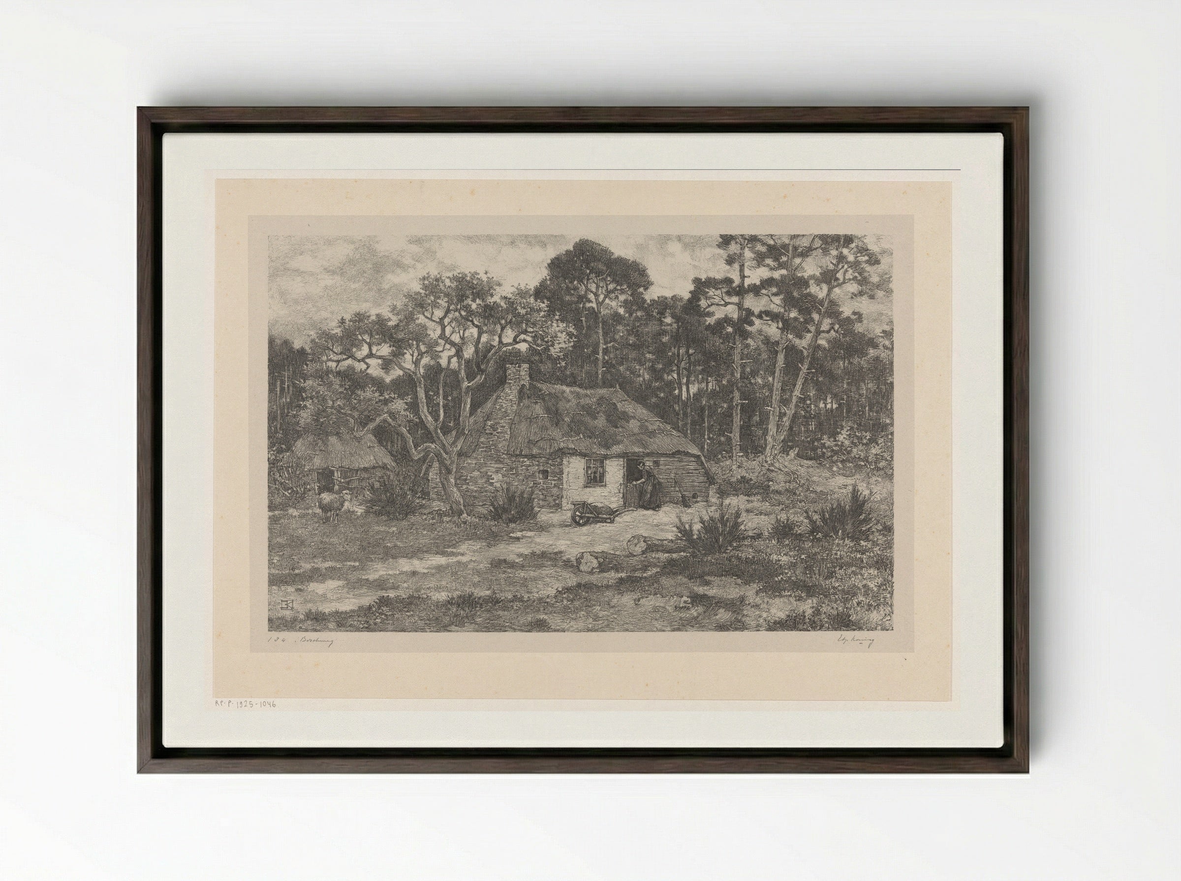 Boschweg - Edzard Koning - Framed Canvas Dark Wood